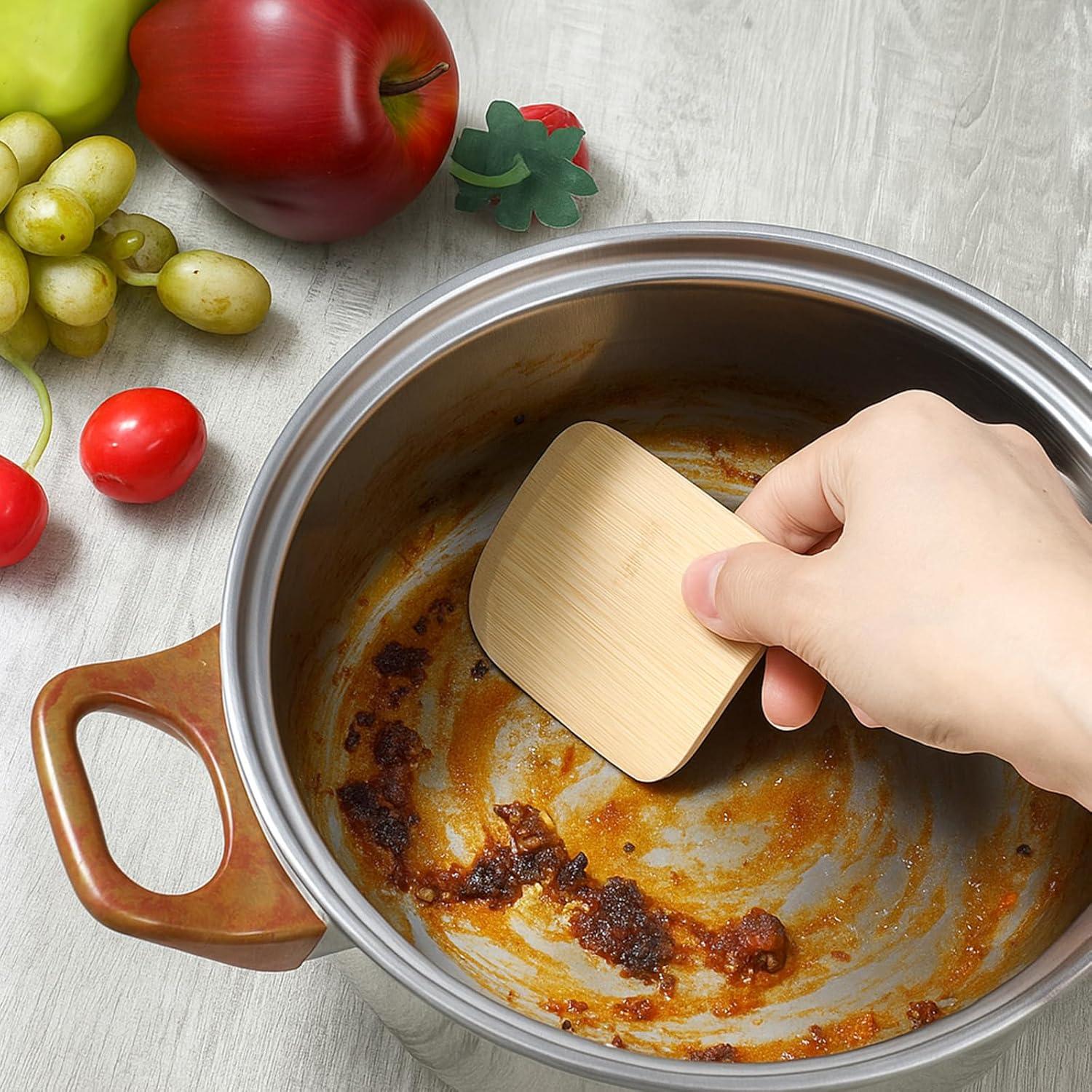 Juego de 3 Raspadores de Bambú Eldraqth para Utensilios