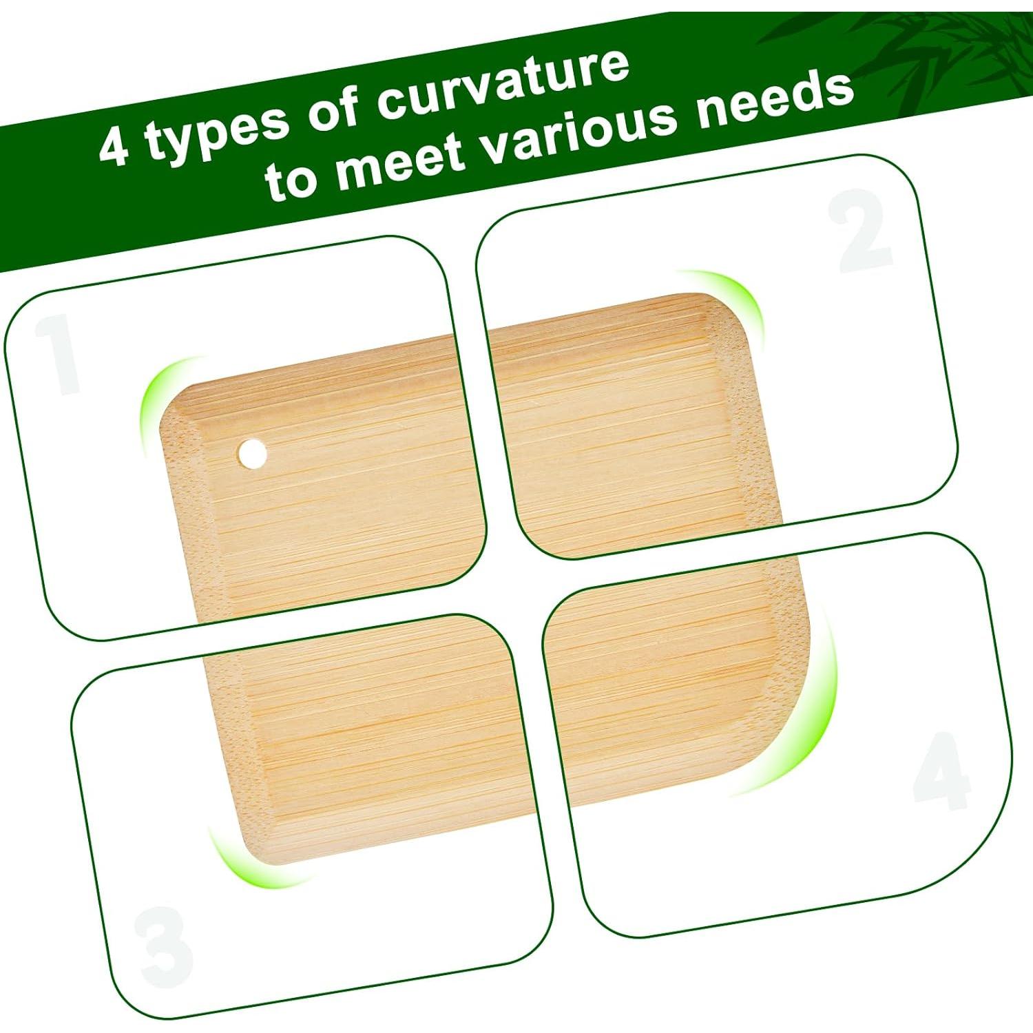 Raspador de Bambú Luviancy 2 Pcs Multiusos 8.4x7.1cm