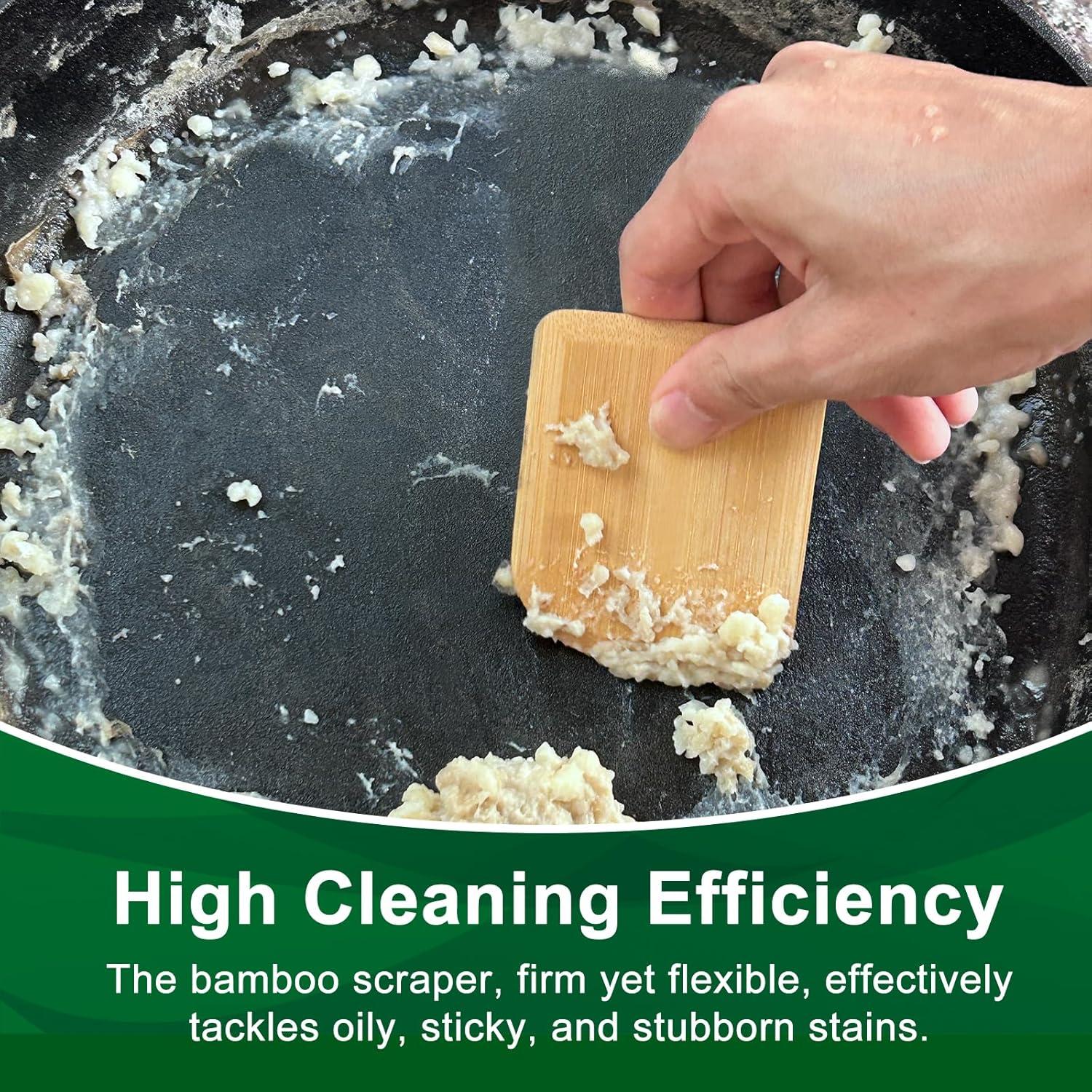 Raspador de Bambú Luviancy 2 Pcs Multiusos 8.4x7.1cm