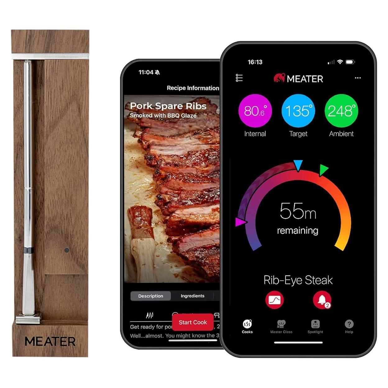 Termómetro de Carne Inalámbrico MEATER Pro Bluetooth 1000°F