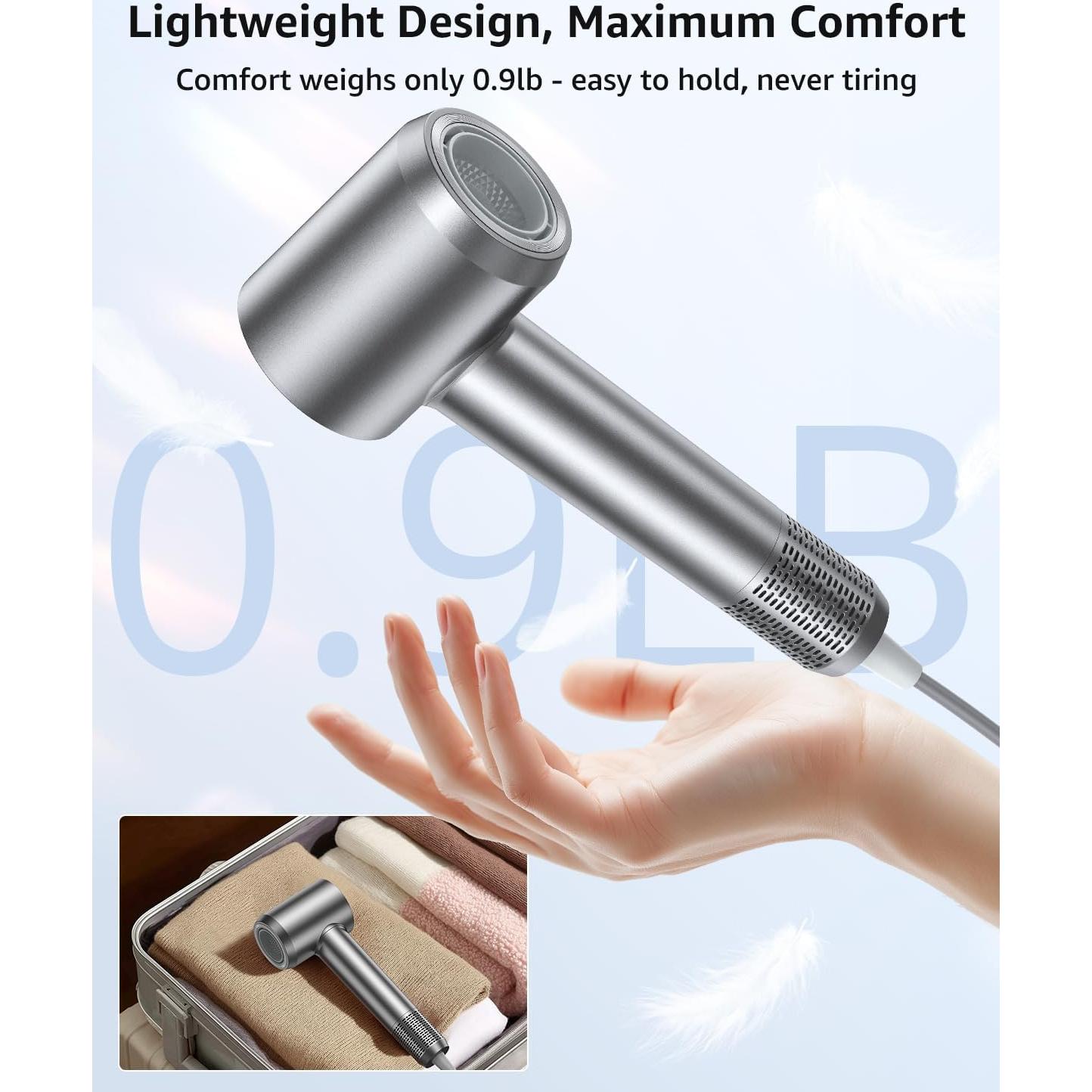 Secador de Pelo Iónico Profesional Tailulu HF03 200M Iones Negativos