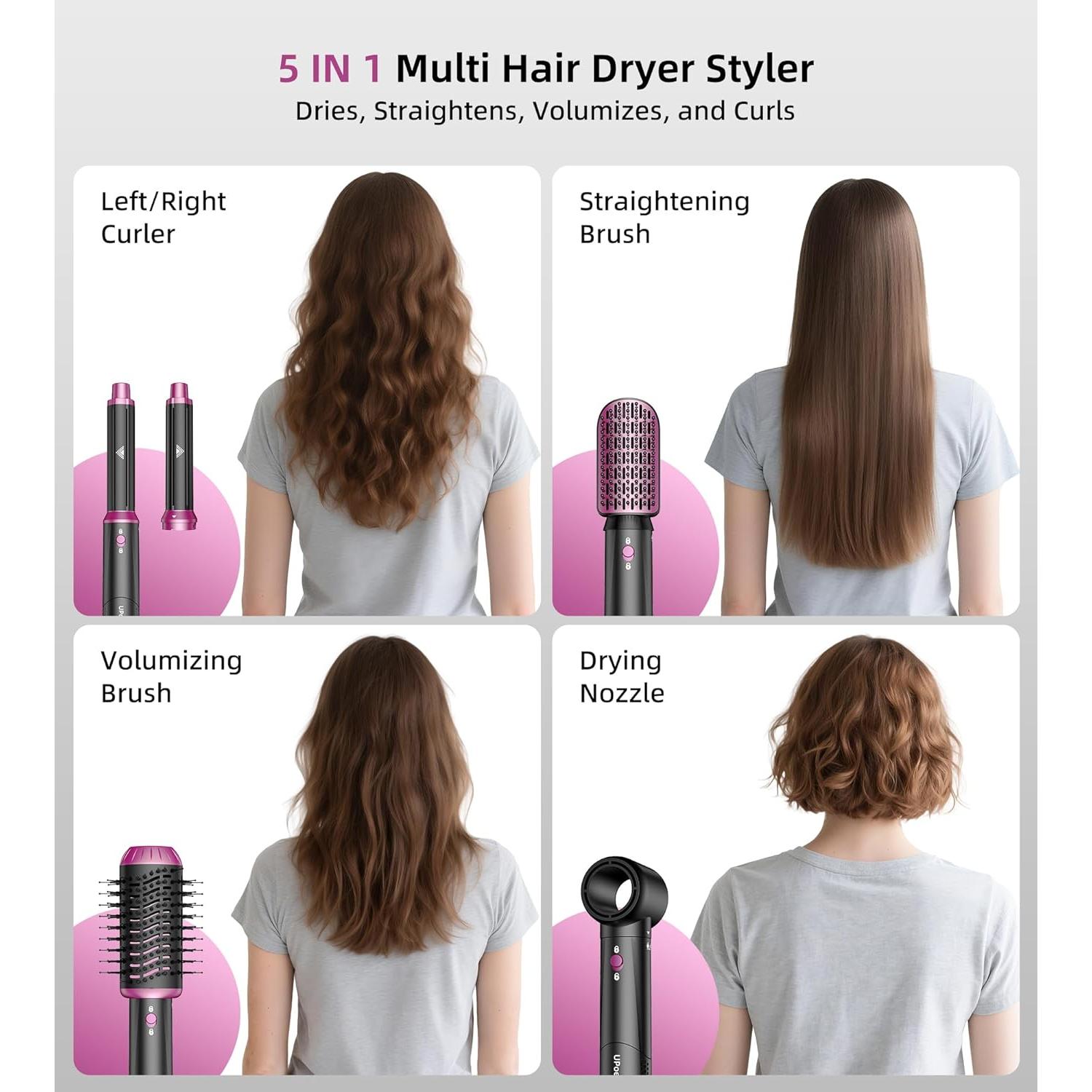 Estilizador de Cabello 5 en 1 UPoetry - Secador y Rizador