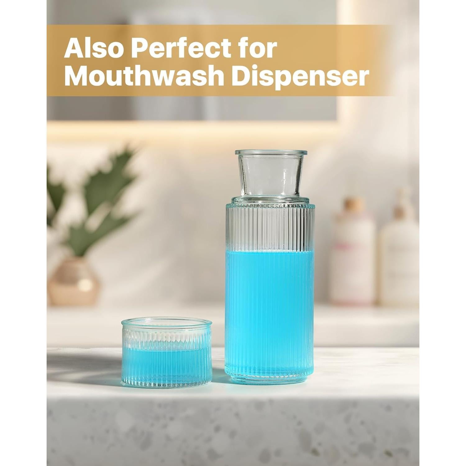 Juego de Jarra y Vaso de Vidrio DmmyAlzx 800ml y 210ml