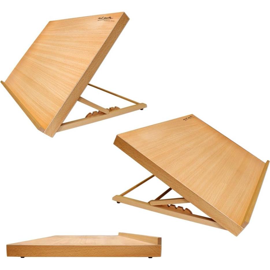 Tablero de Dibujo A2 Mont Marte de Madera con Banda Elástica