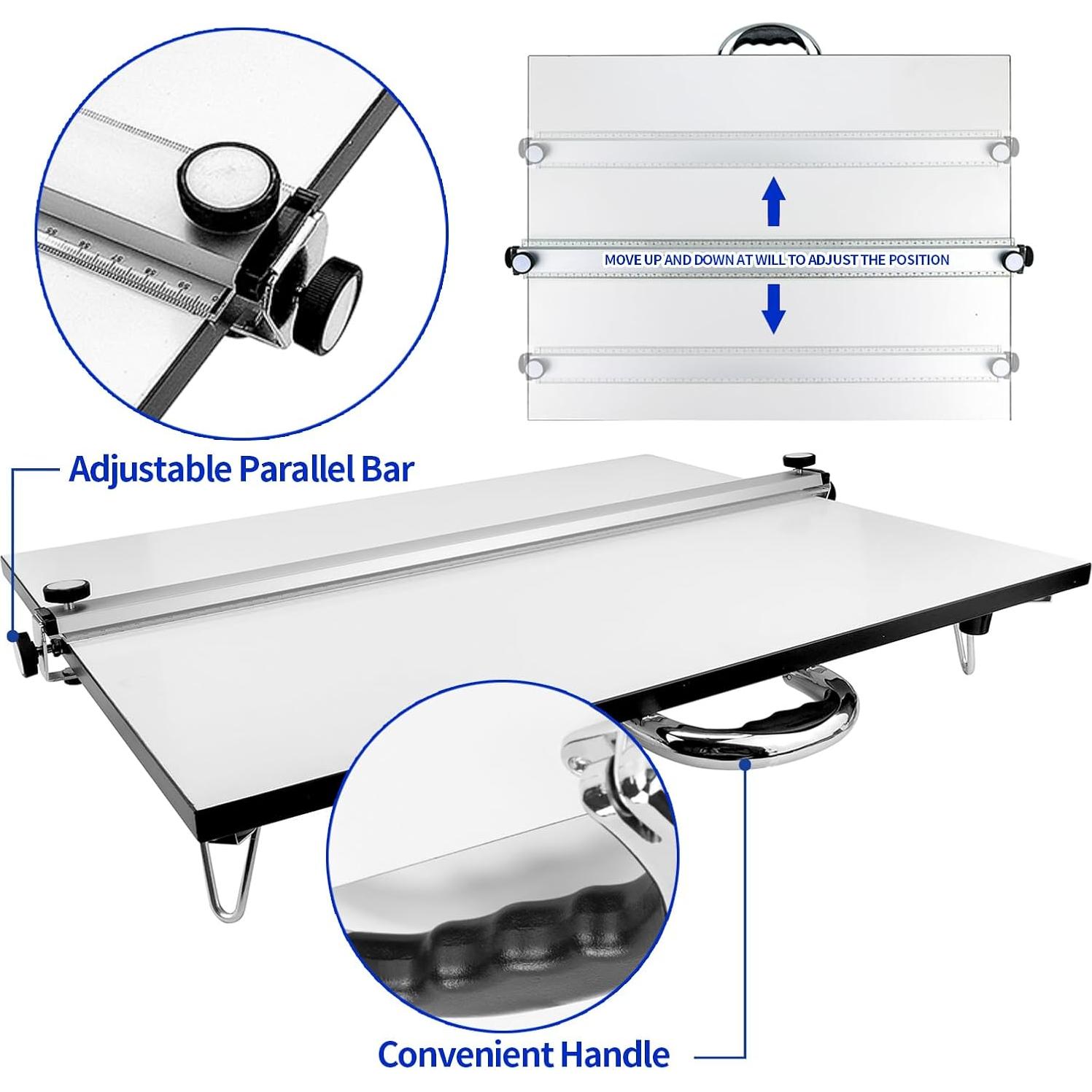 Mesa de Dibujo Portátil Julymoda A2 con Barra Paralela 60x45cm