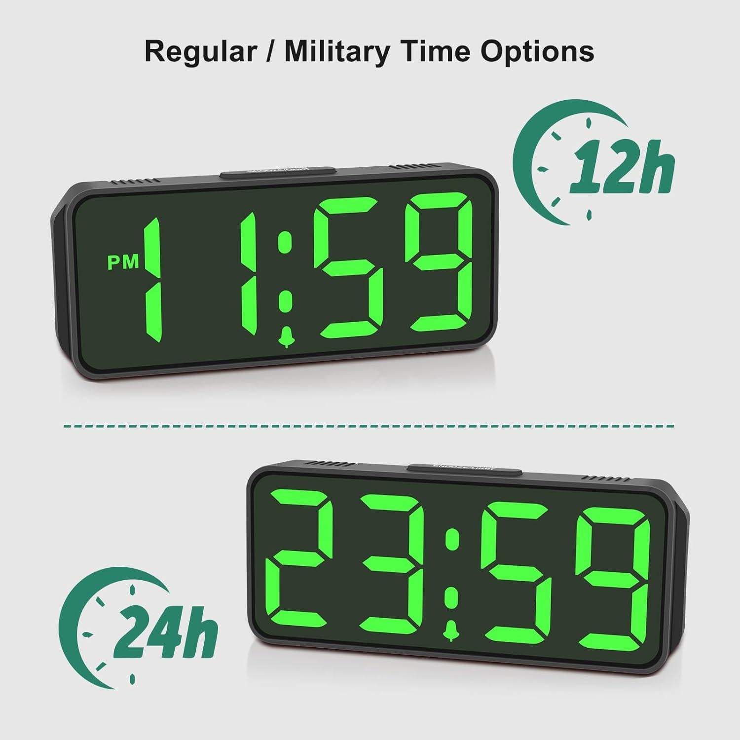 Reloj Despertador Digital Peakeep Portátil con Pantalla LED