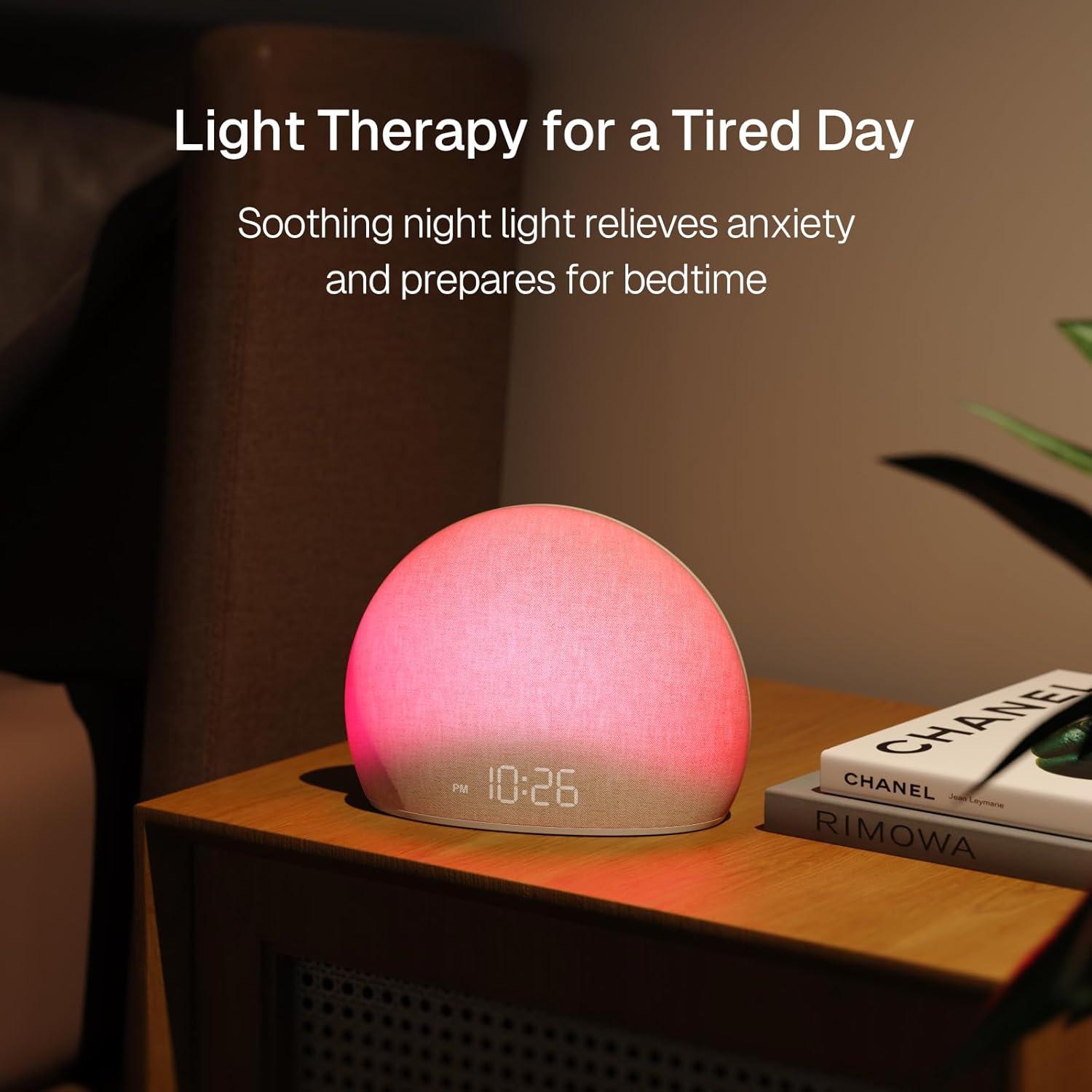 Reloj Despertador HOUSBAY TS9RA con Luz Amanecer y Bluetooth