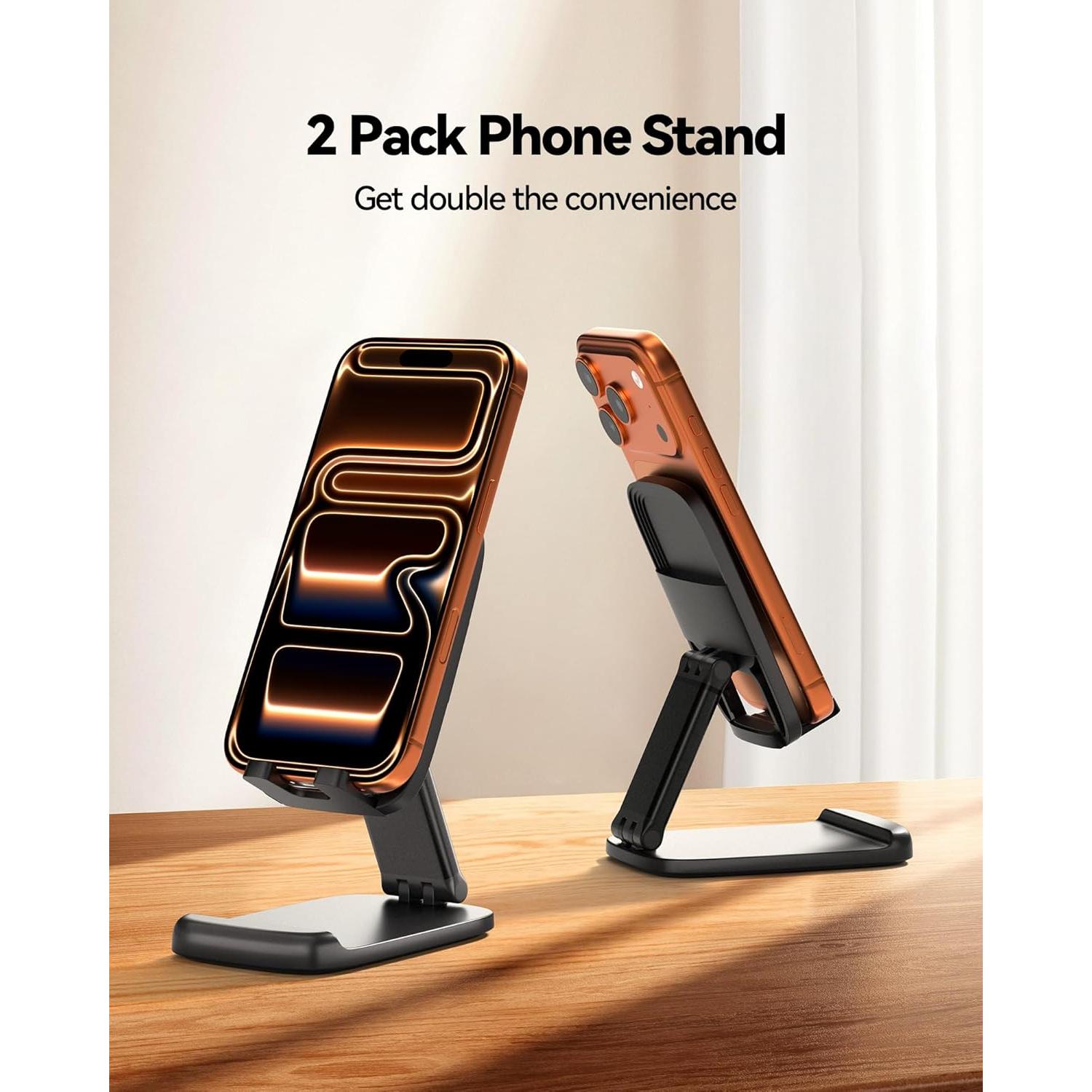 Soporte Plegable para Teléfono Móvil NKNZLY - 2 Paquetes, Ajustable