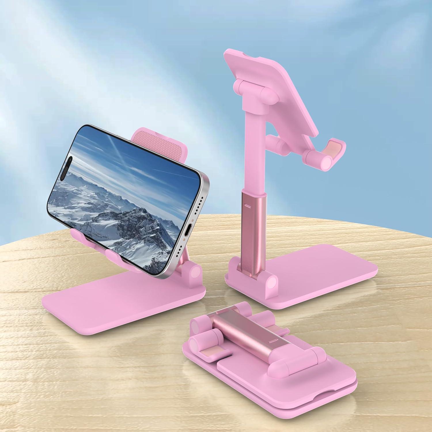 Soporte Ajustable para Teléfono Móvil HZZADZXW Rosa 4-8"
