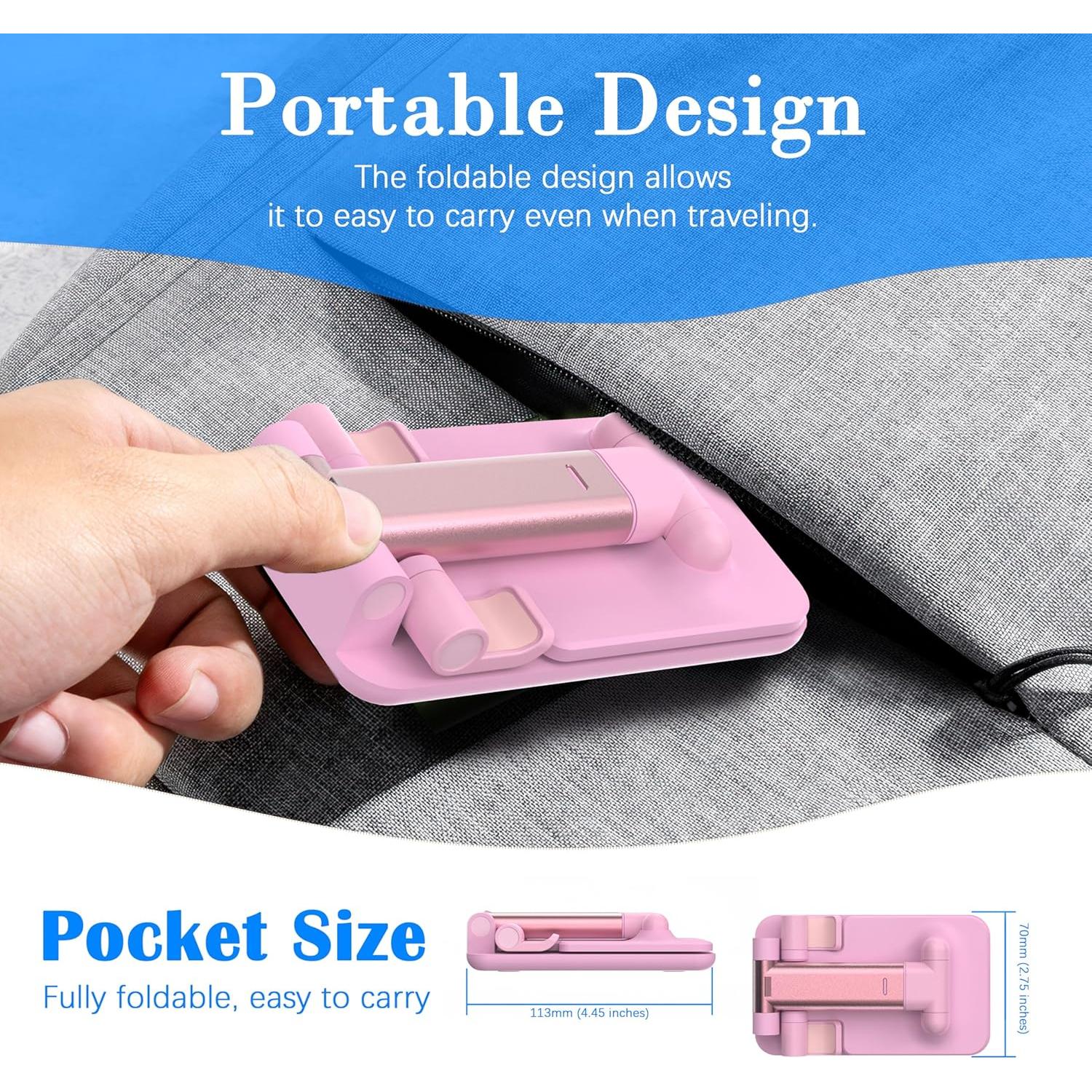 Soporte Ajustable para Teléfono Móvil HZZADZXW Rosa 4-8"