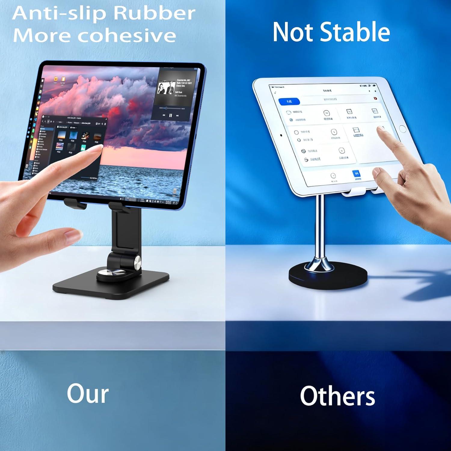 Soporte Plegable para Teléfono Jusanice 360° Ajustable Negro