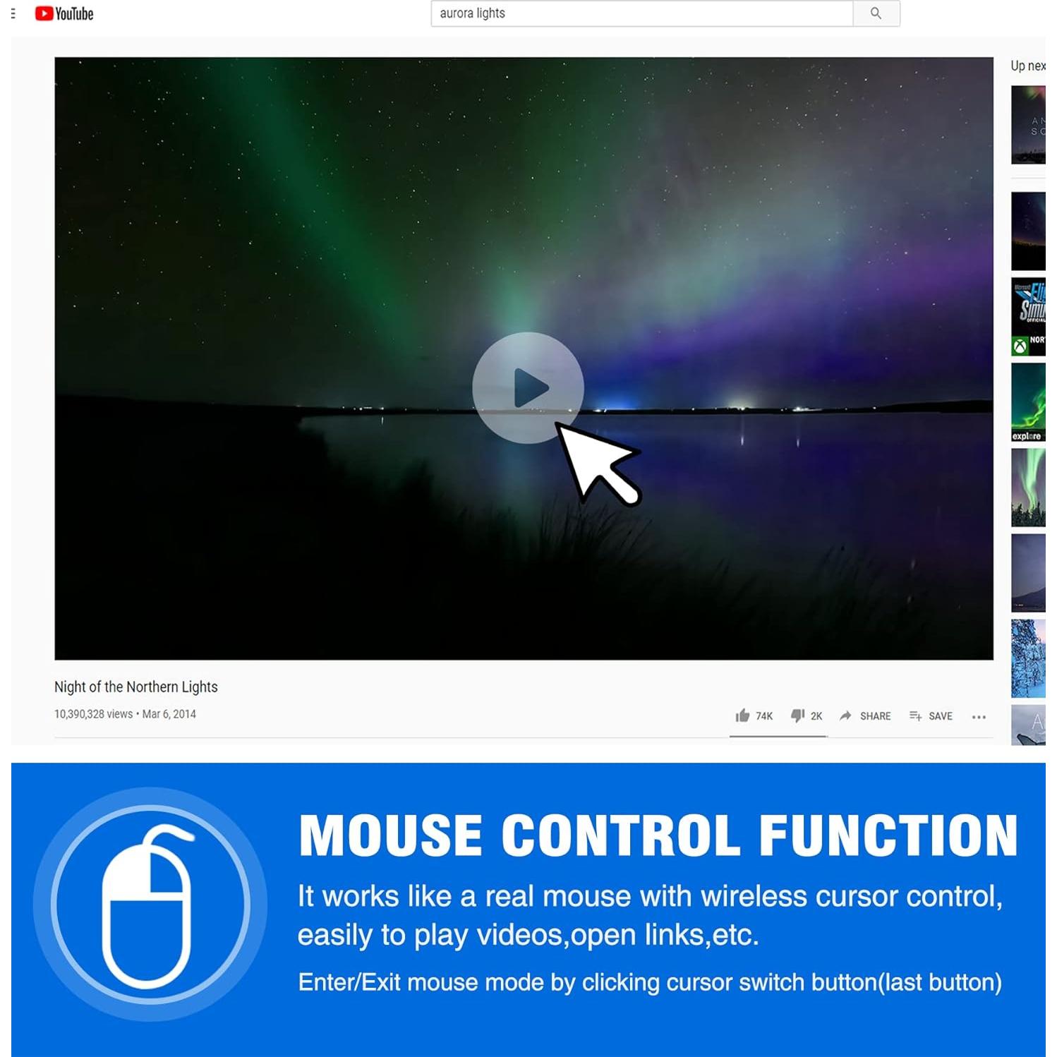 Control Remoto Inalámbrico DINOSTRIKE TK701 para Presentaciones