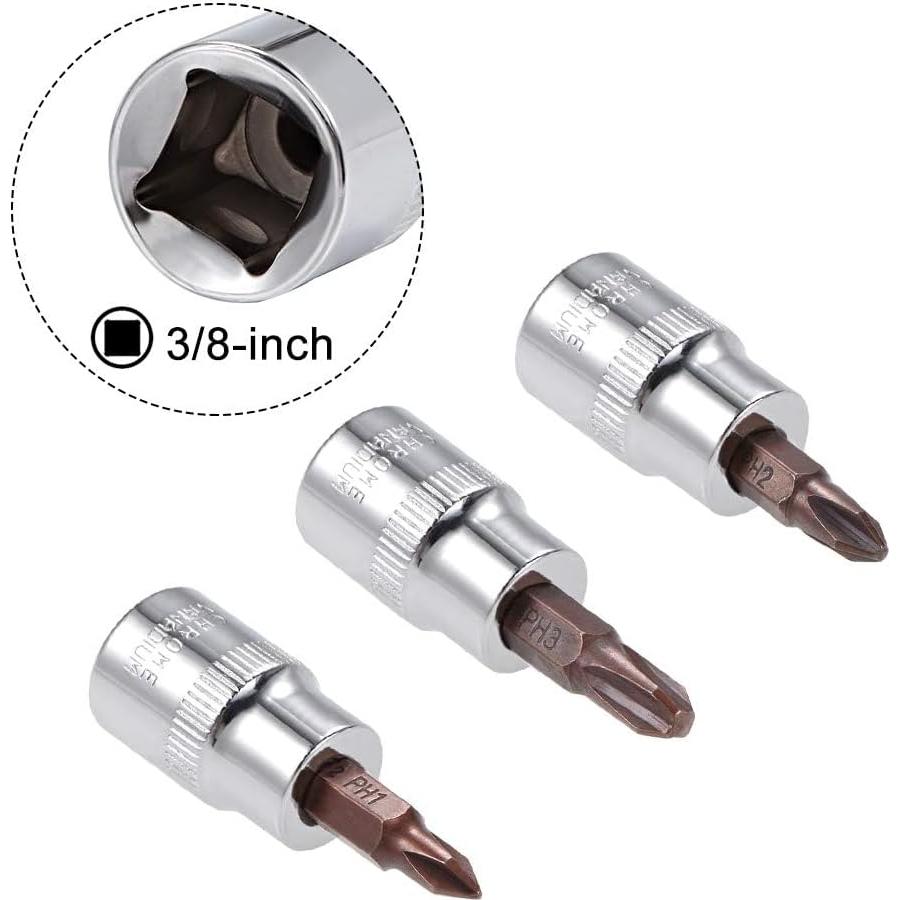 Juego de Enchufes Phillips TOP-VIGOR 3 Piezas 48mm S2