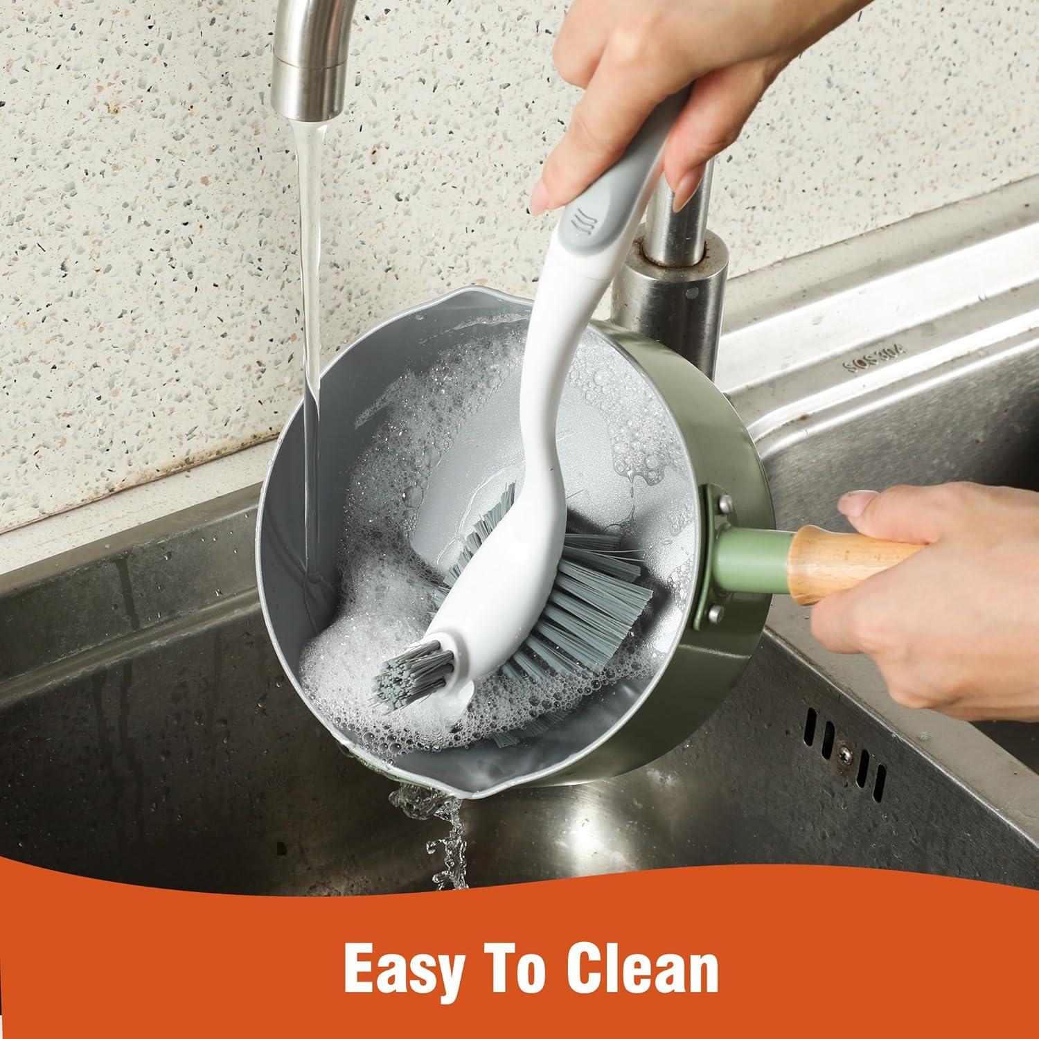 Juego de 4 Cepillos de Fregar CLEANHOME para Cocina y Baño