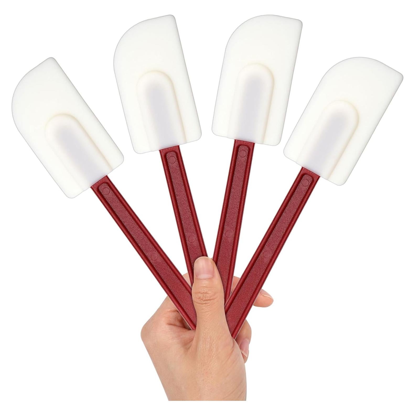 Juego de 4 Espátulas de Silicona JOLYEAK 25.4 cm Resistentes al Calor