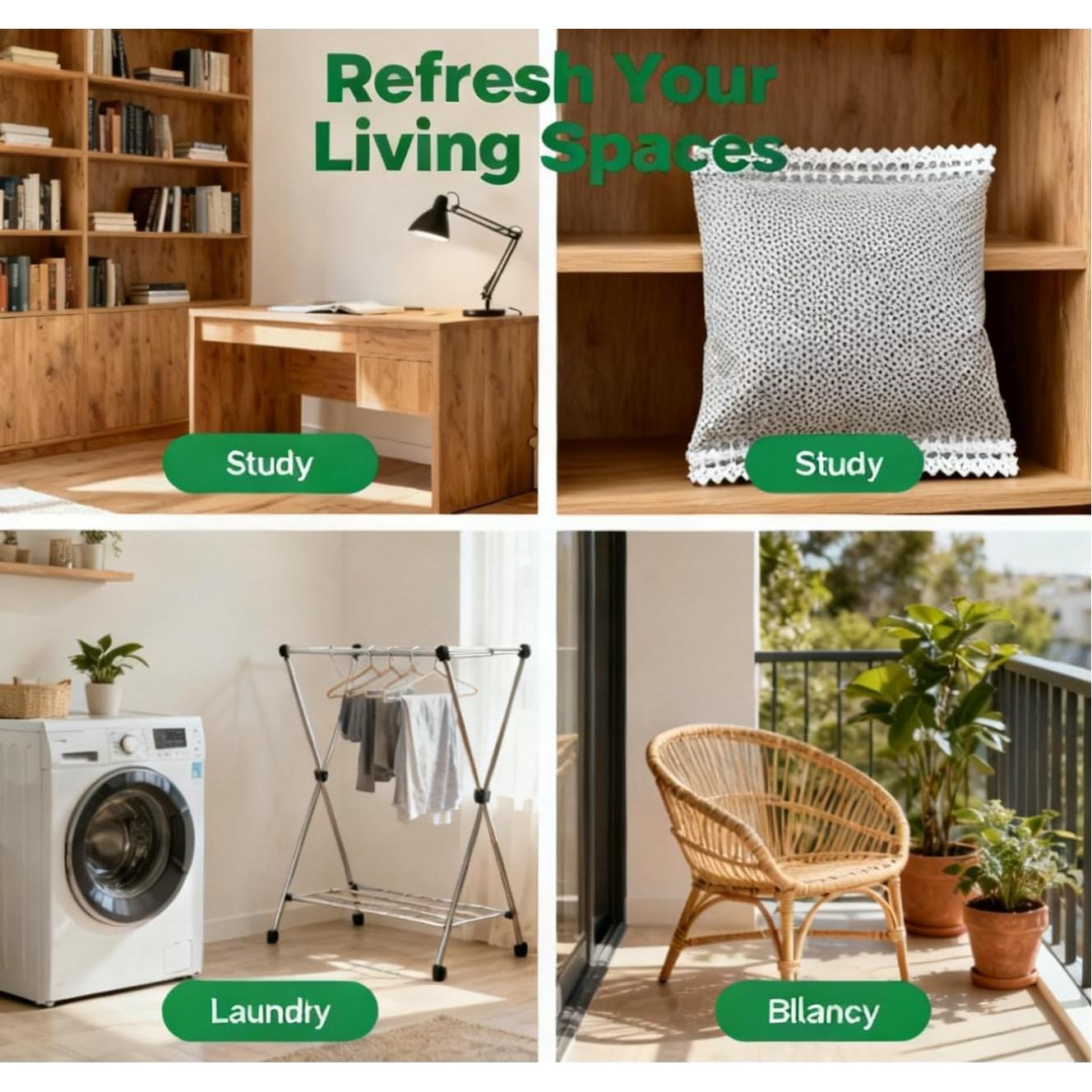 Paquete de 2 Desodorantes para Zapatos BOHLJRUI 50g Carbón Activado