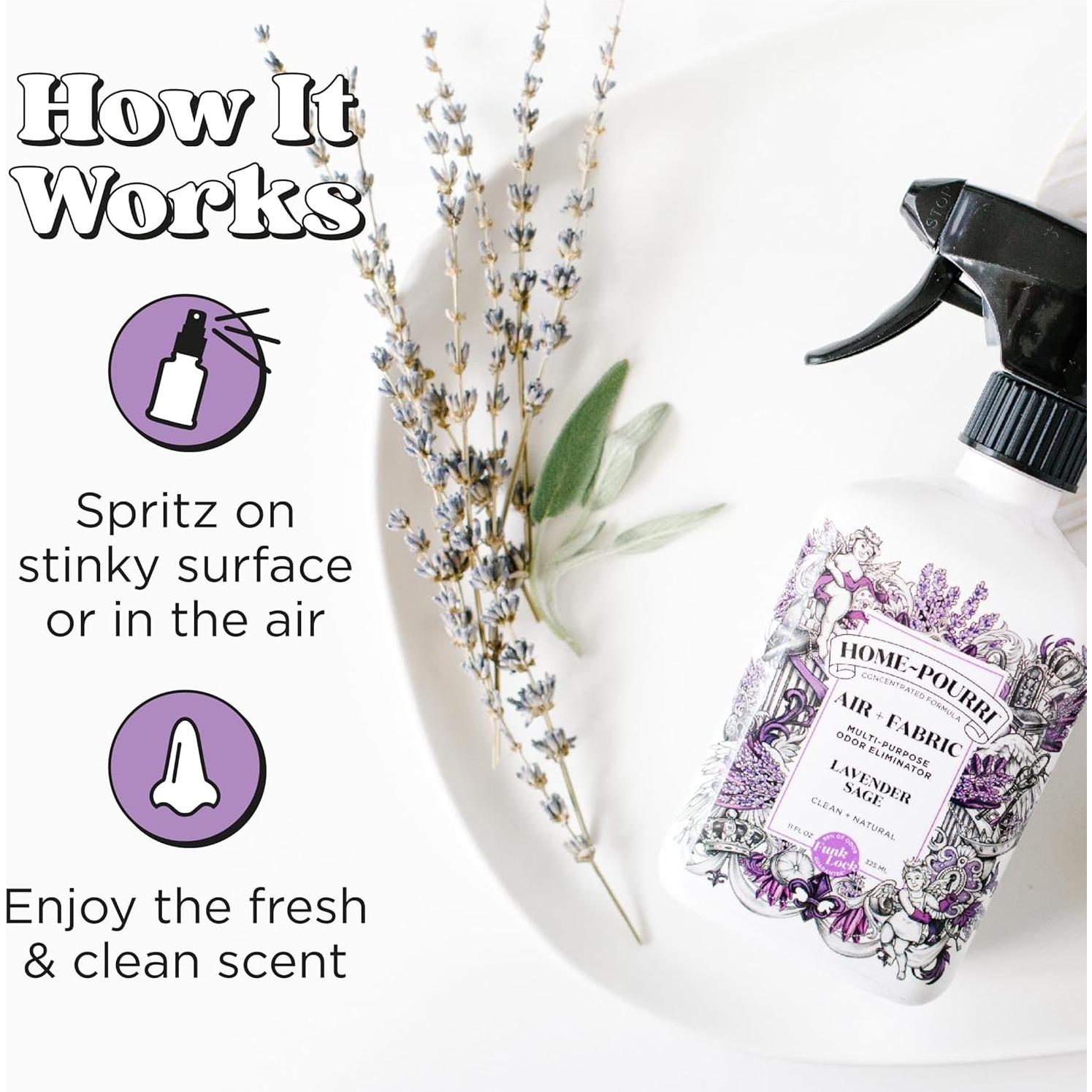 Home-Pourri Spray Multiusos Desodorante 325 ml Salvia Lavanda