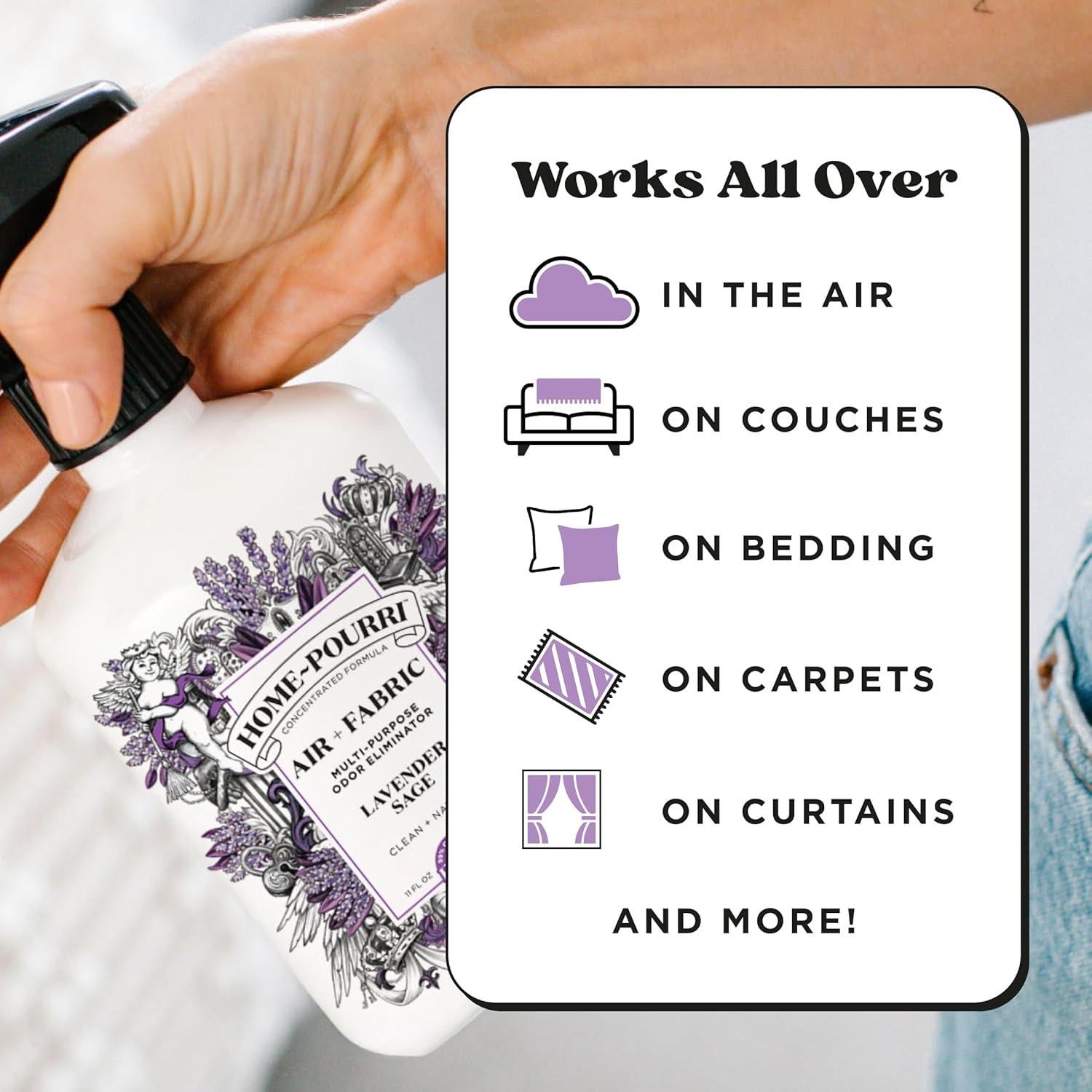 Home-Pourri Spray Multiusos Desodorante 325 ml Salvia Lavanda