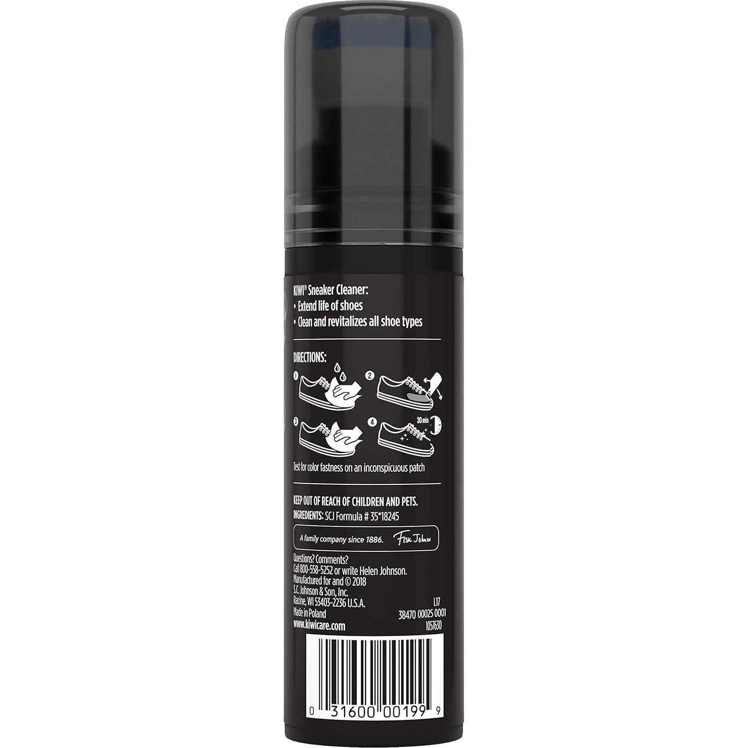 Limpiador de Zapatillas KIWI 70.87 g con Aplicador Esponja