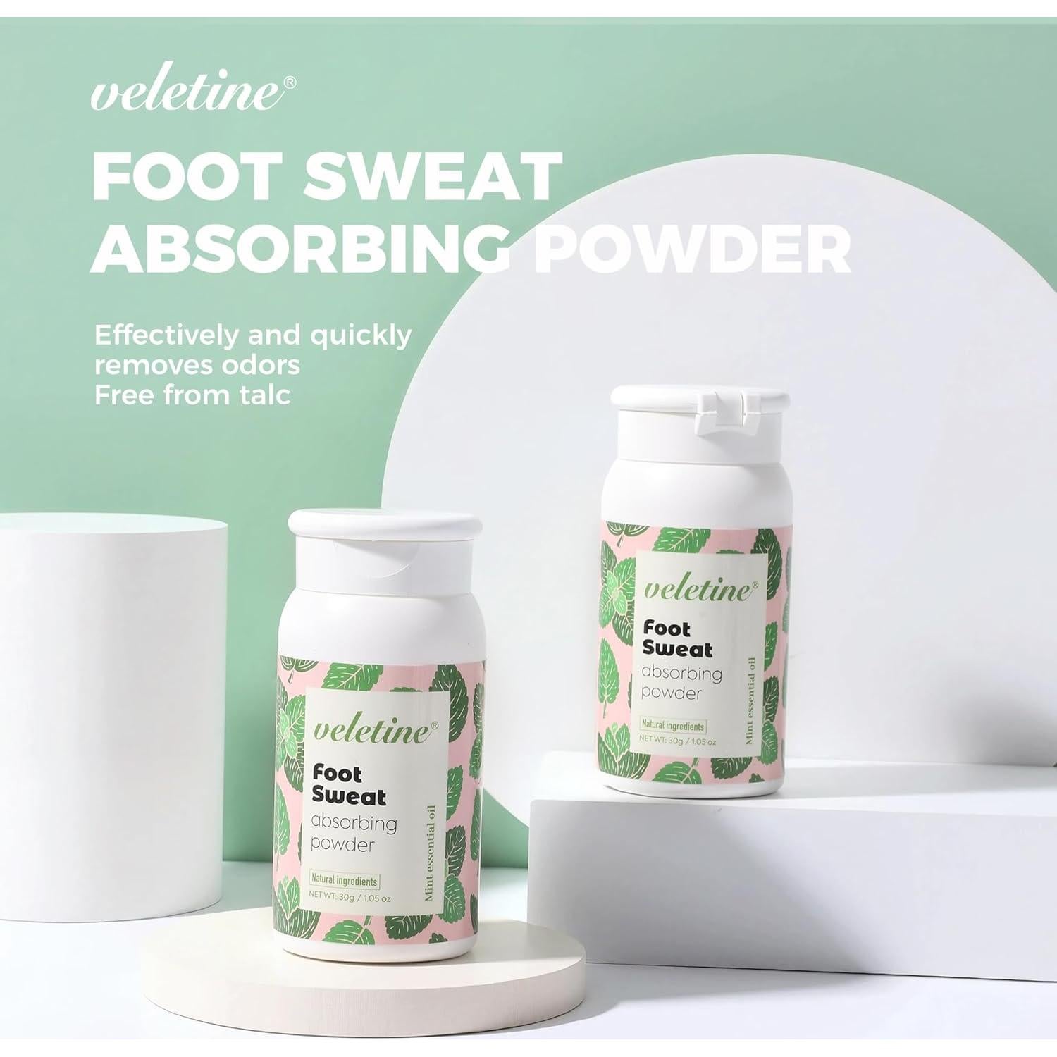 Polvo Absorbente de Sudor para Pies Foshan 30g - Desodorante Viaje