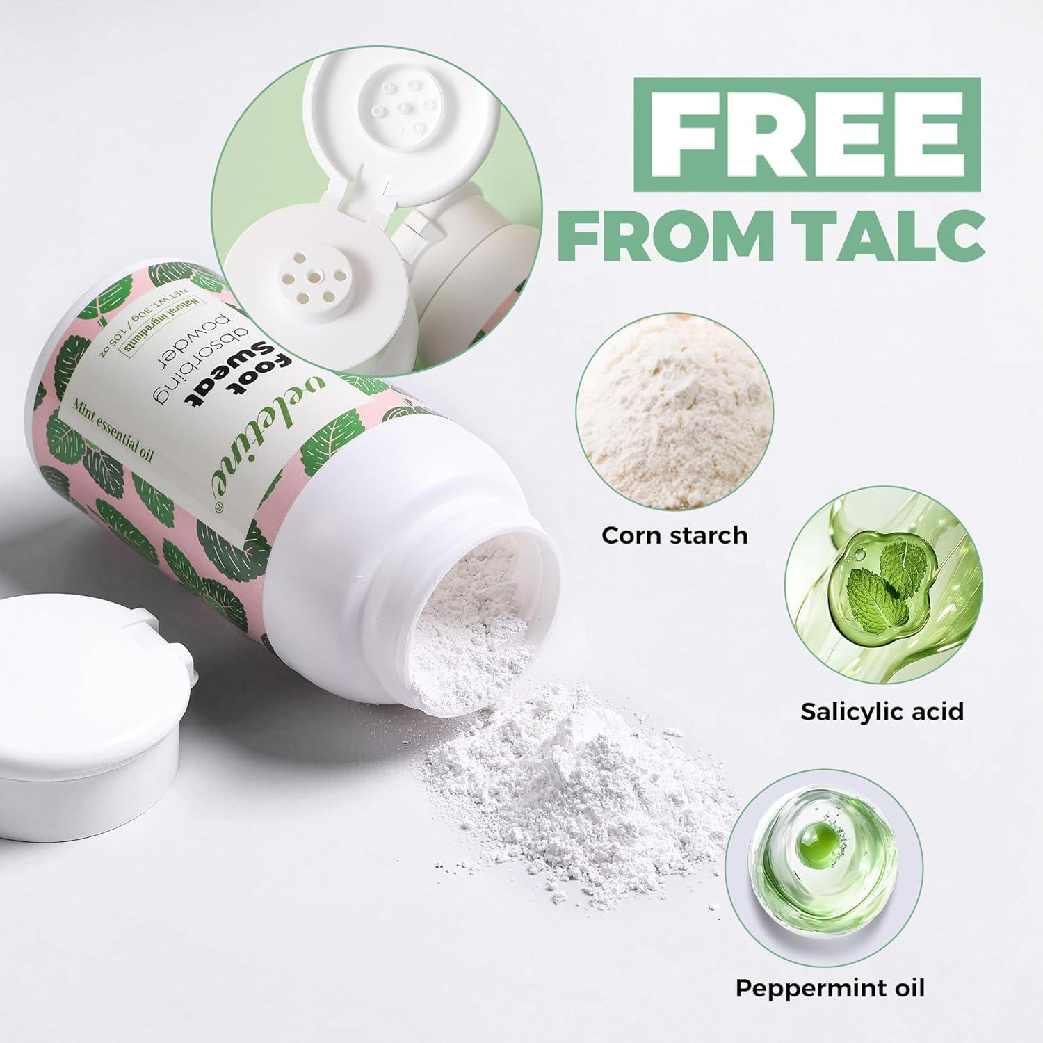 Polvo Absorbente de Sudor para Pies Foshan 30g - Desodorante Viaje