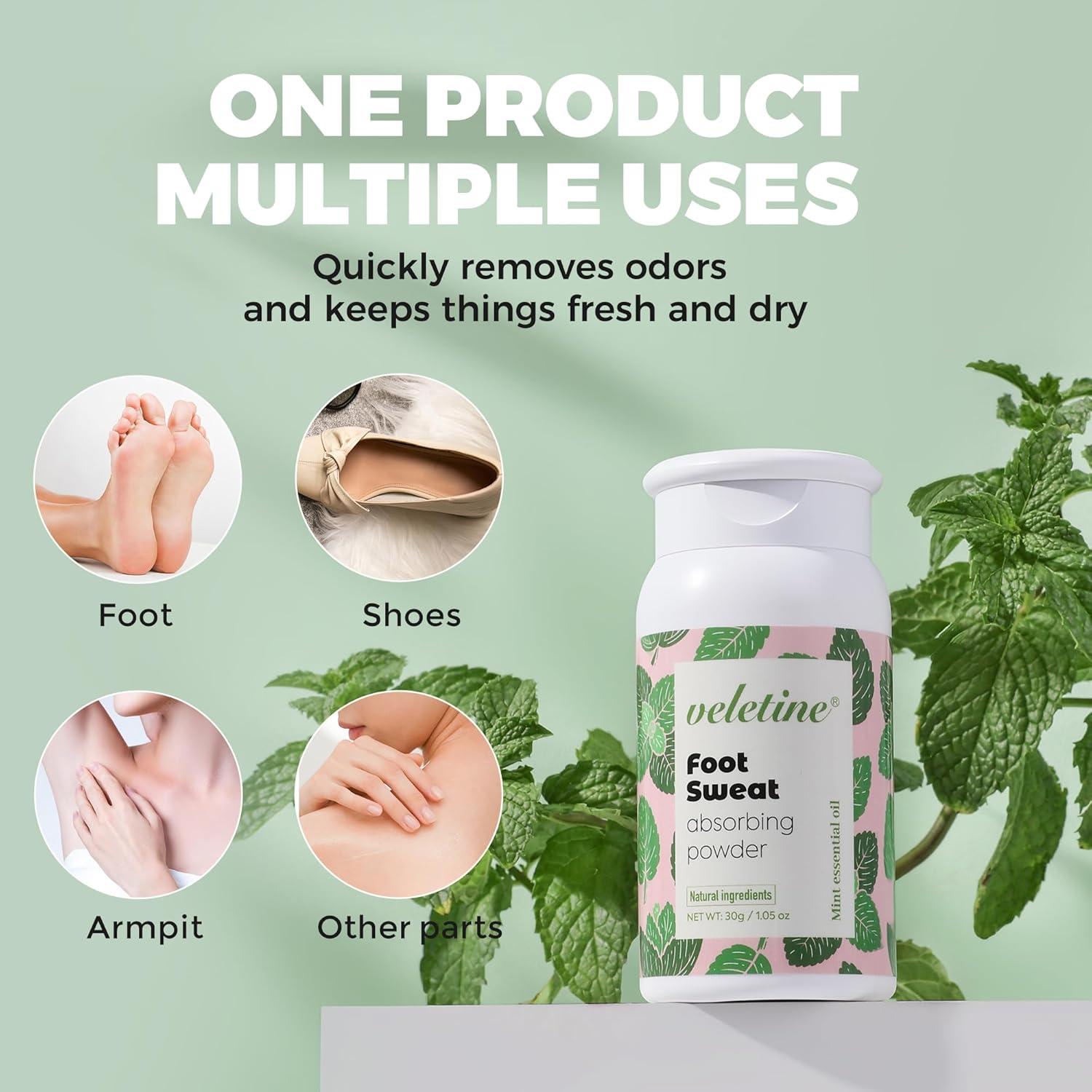 Polvo Absorbente de Sudor para Pies Foshan 30g - Desodorante Viaje