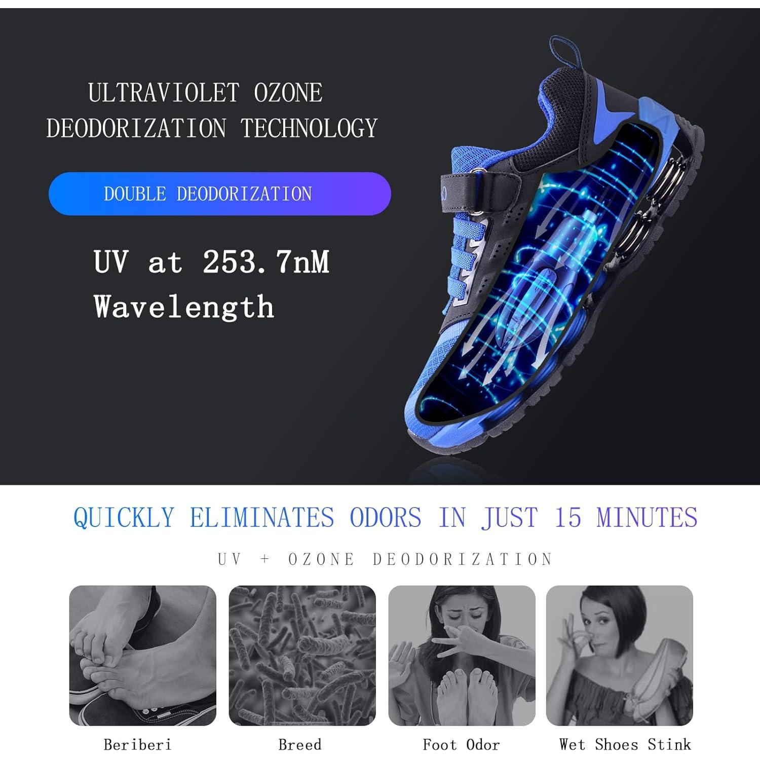 Desodorante UV para Zapatos US-007, 10W, Temporizador Inteligente