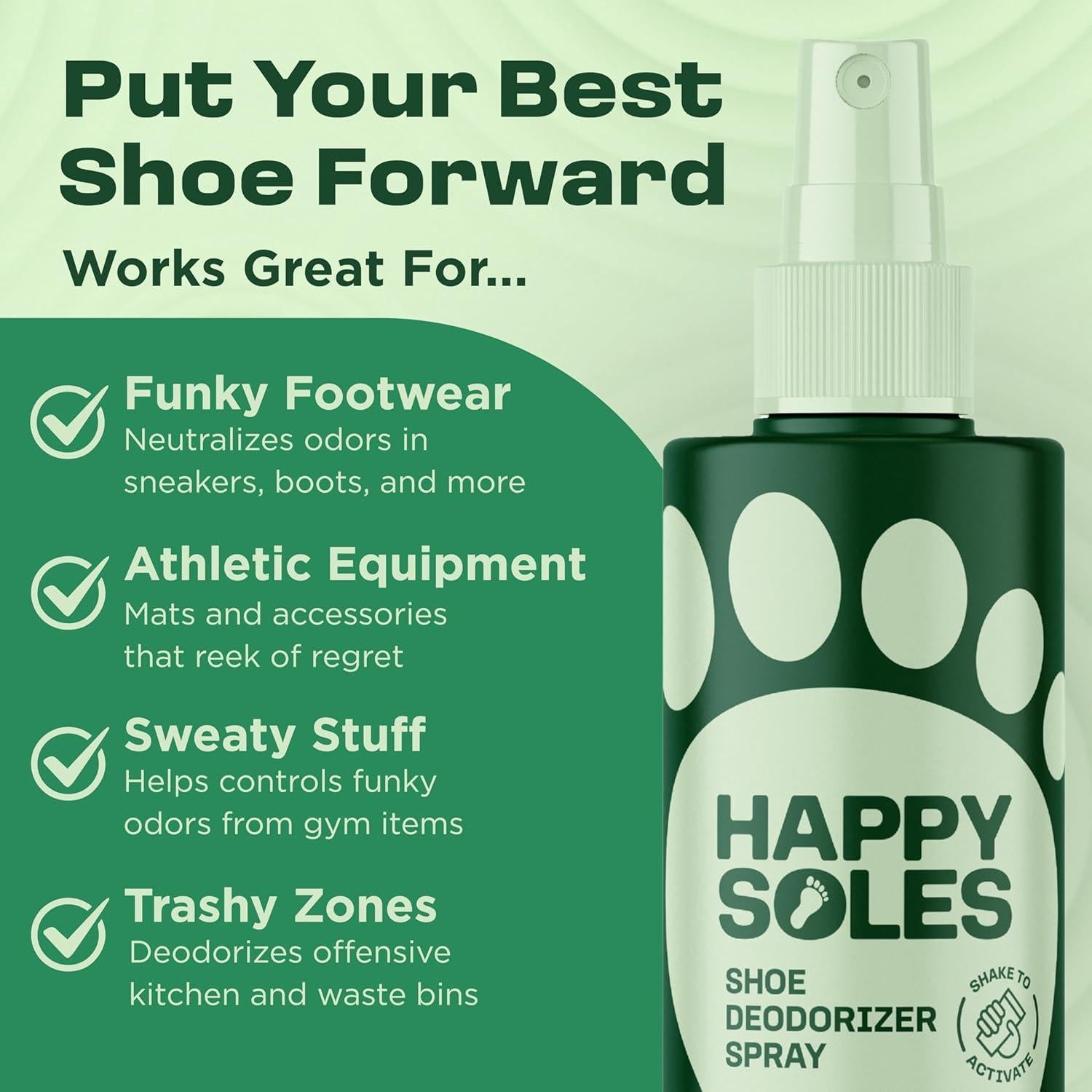 Spray Desodorante para Zapatos Happy Innovations 118ml Eucalipto Menta