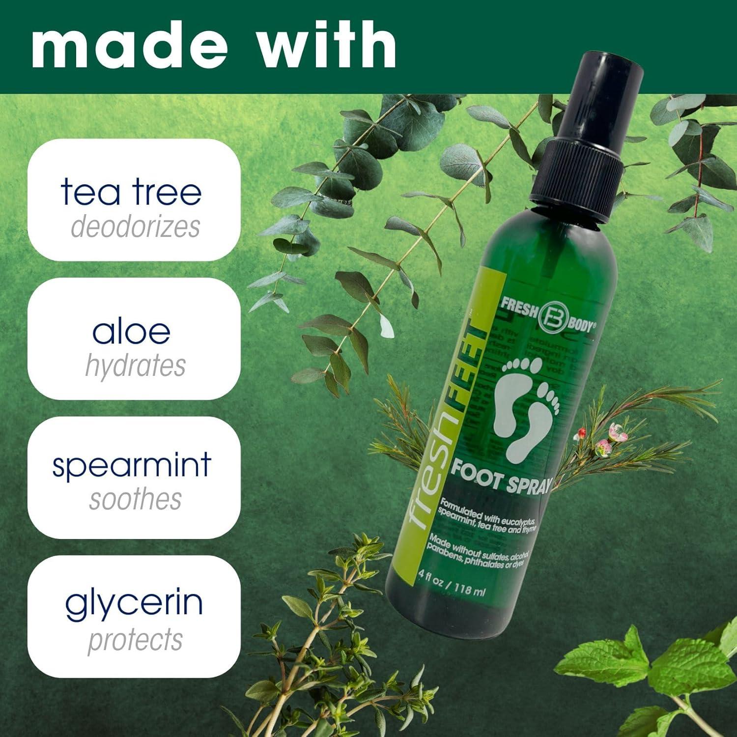 Spray Revitalizante para Pies Fresh Body 118ml - Sin Parabenos