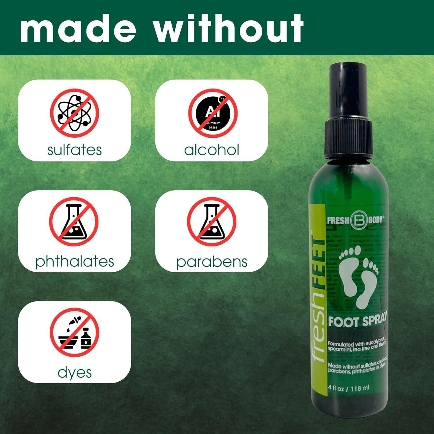 Spray Revitalizante para Pies Fresh Body 118ml - Sin Parabenos