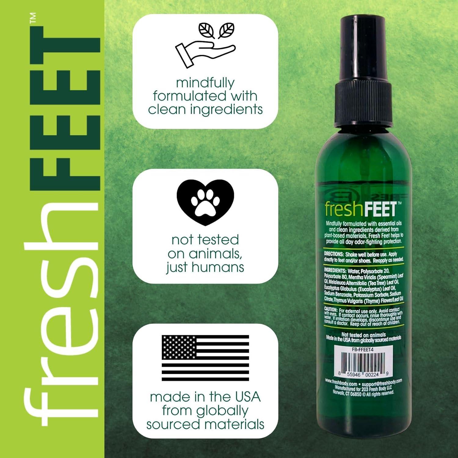 Spray Revitalizante para Pies Fresh Body 118ml - Sin Parabenos