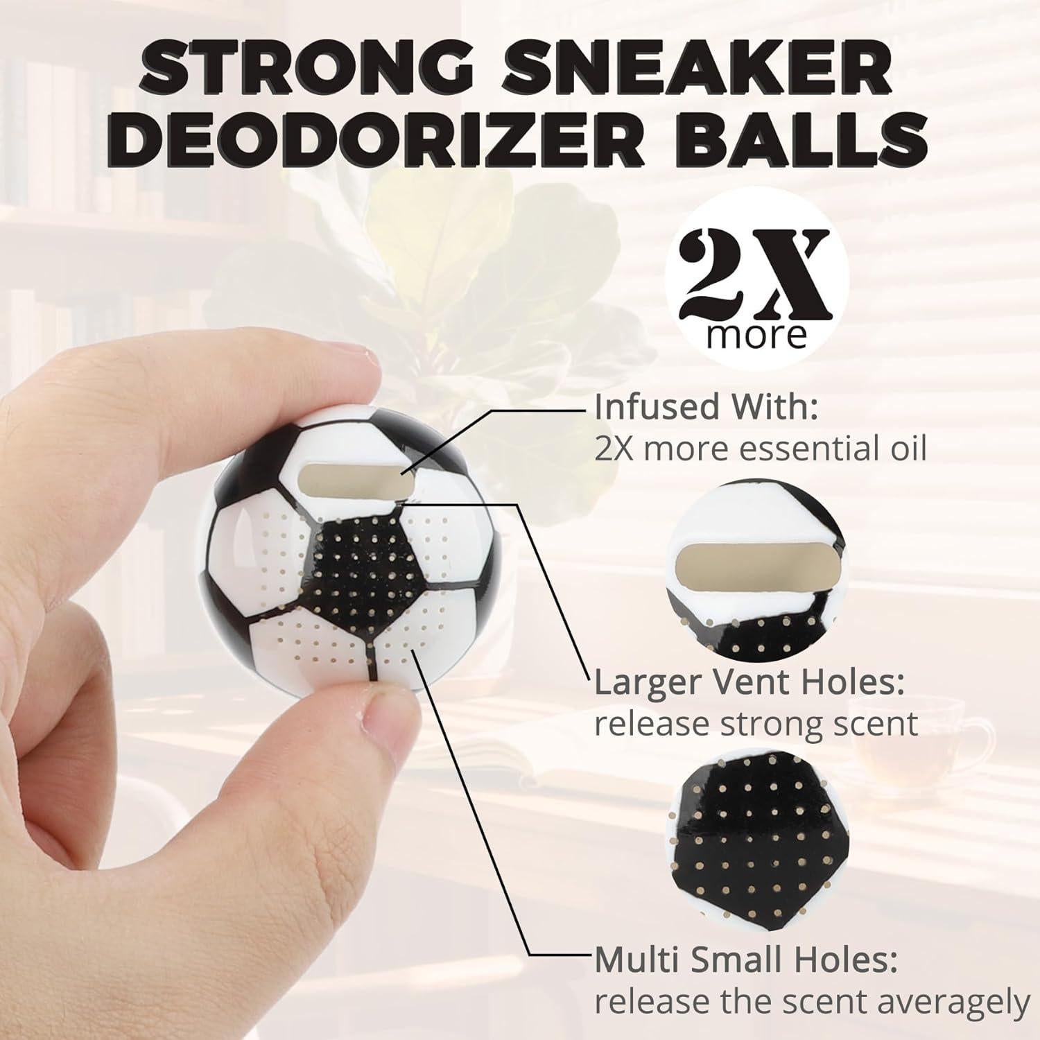 Bolas Desodorantes Naturales Knixmax para Zapatos - 6 Paquetes