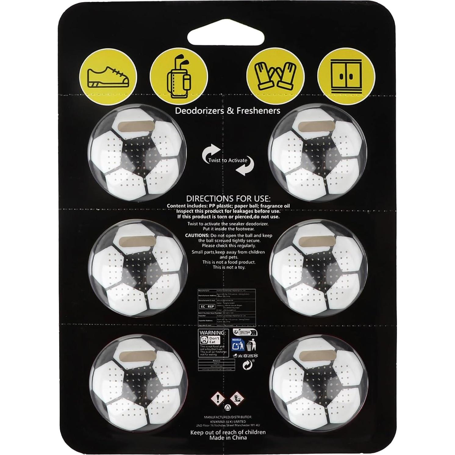 Bolas Desodorantes Naturales Knixmax para Zapatos - 6 Paquetes