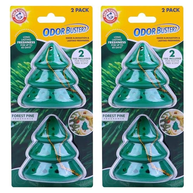 Ambientador Arm & Hammer Odor Busterz Pino del Bosque - Paquete de 4