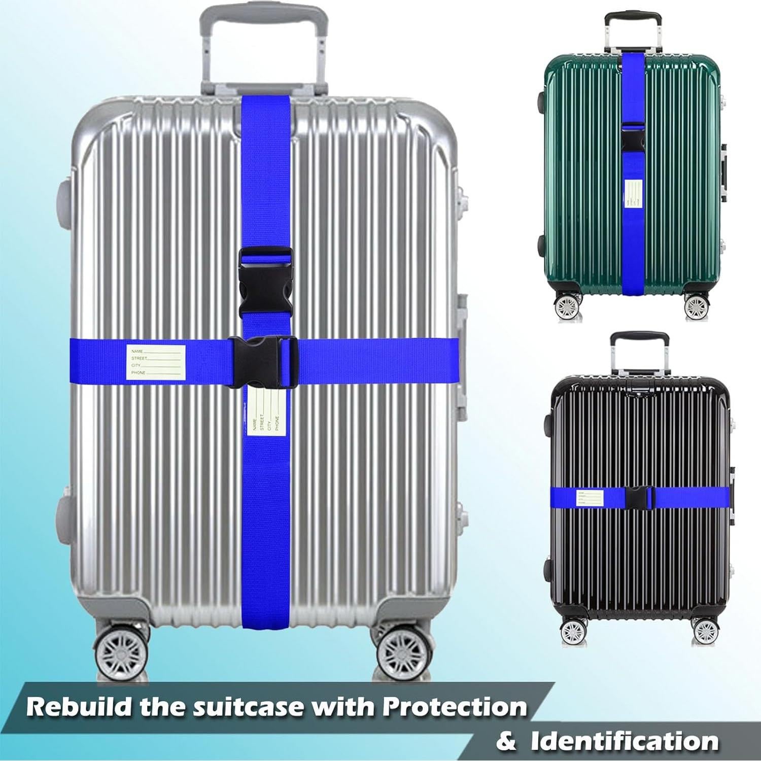 Correas de Equipaje Ajustables TRANVERS 79" (200.66 cm) Azul