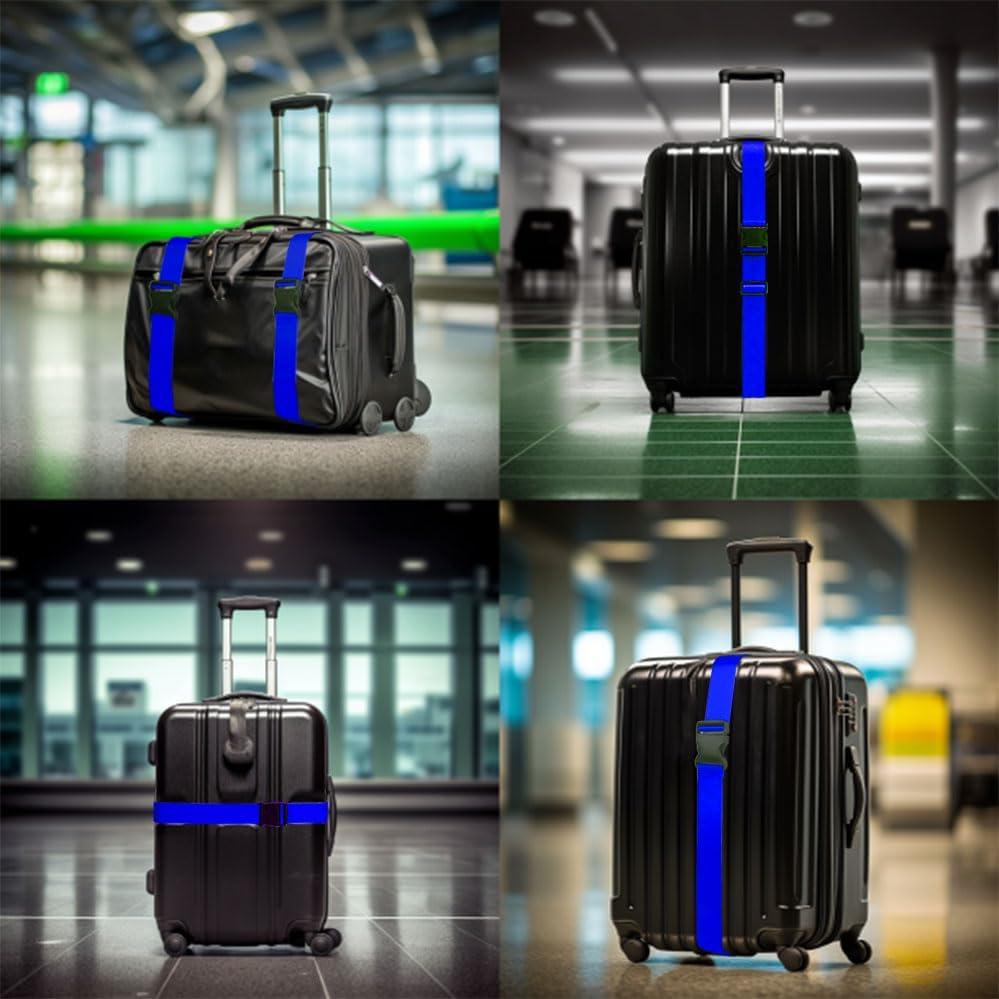 Correas de Equipaje Ajustables TRANVERS 79" (200.66 cm) Azul