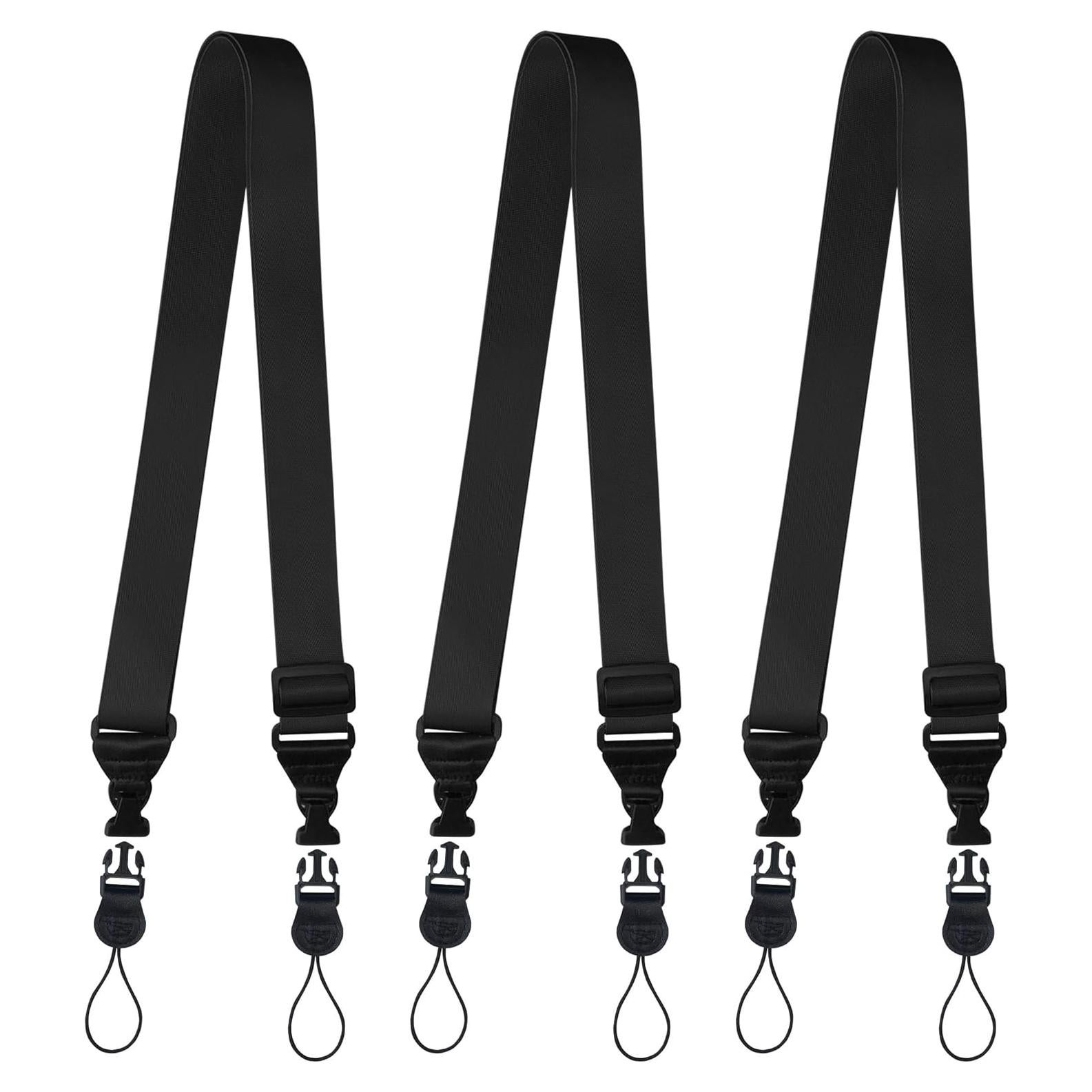 Paquete de 3 correas ajustables Gowjaw para hombro - Nylon negro