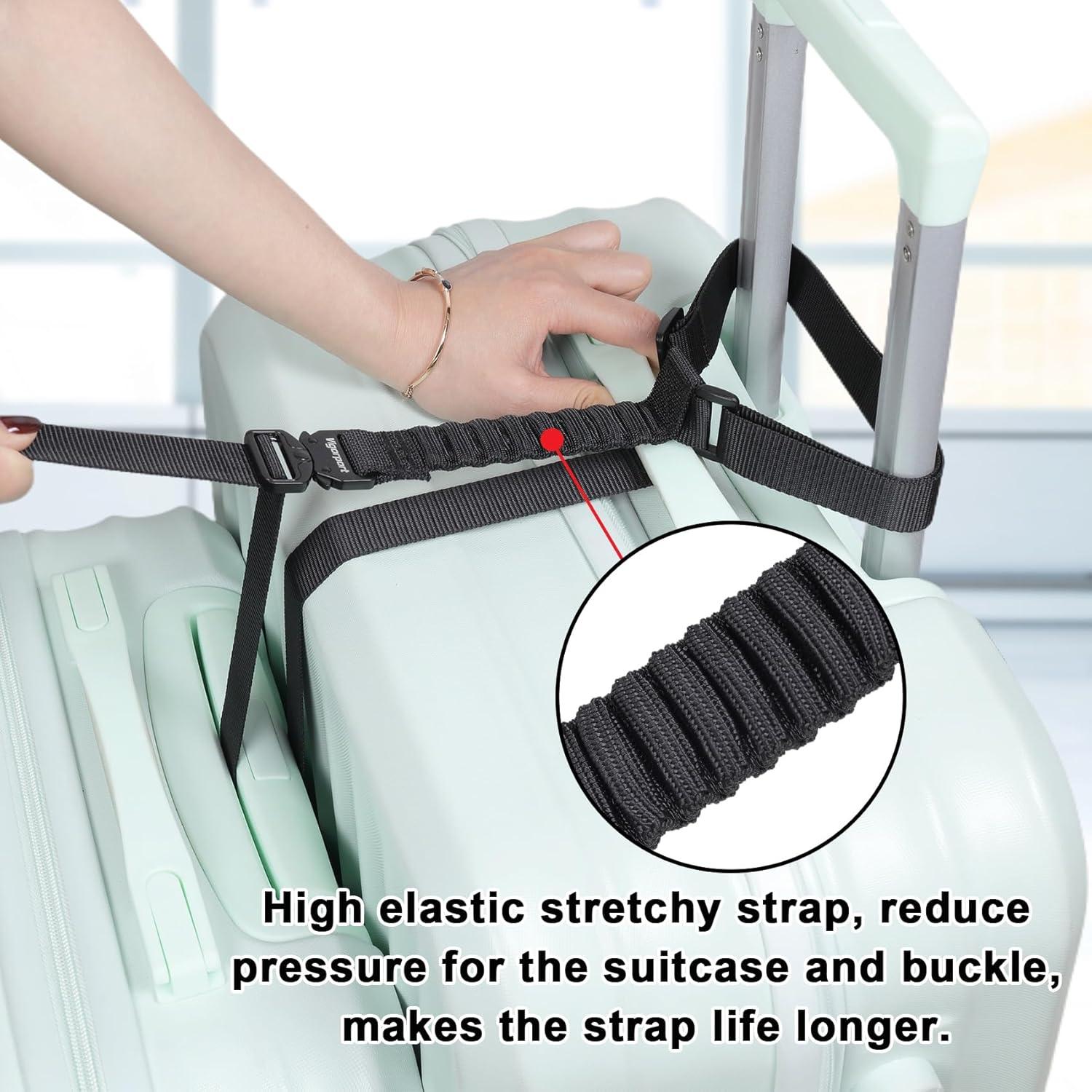 Correas de Equipaje Vigorport Ajustables con Hebillas de Metal