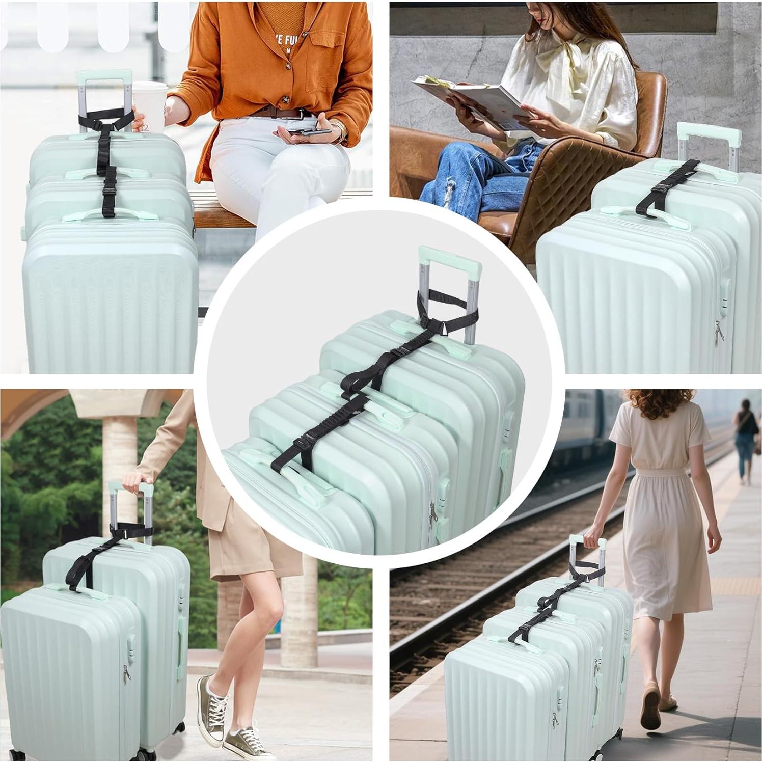 Correas de Equipaje Vigorport Ajustables con Hebillas de Metal