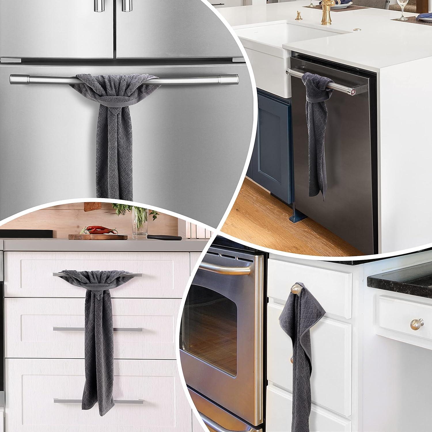 Juego de 2 Toallas de Mano Grises Michael Grace Gifts 68.6x40.6cm