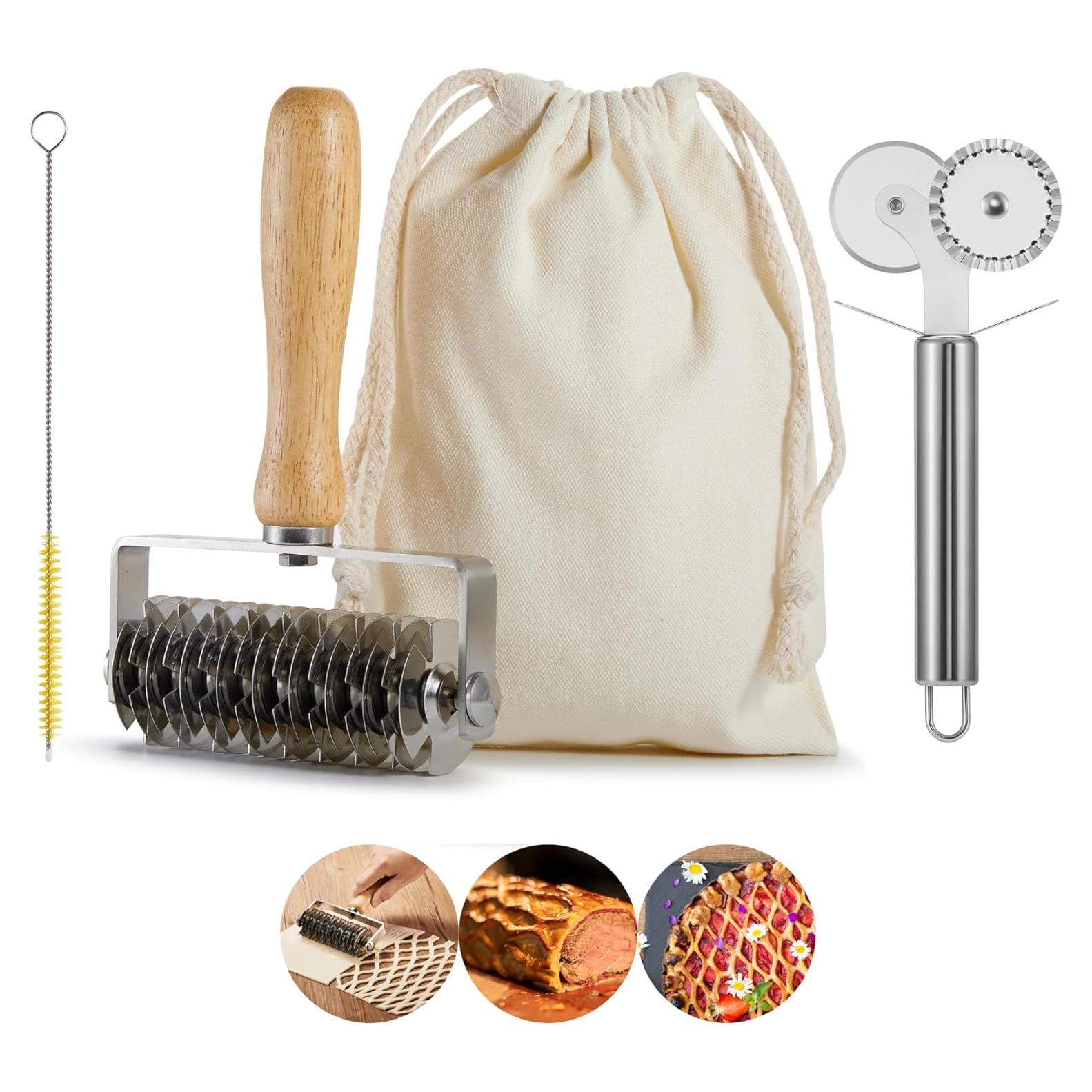 Cortador de Masa Rejilla y Doble Rueda FUNNANS 0.5kg