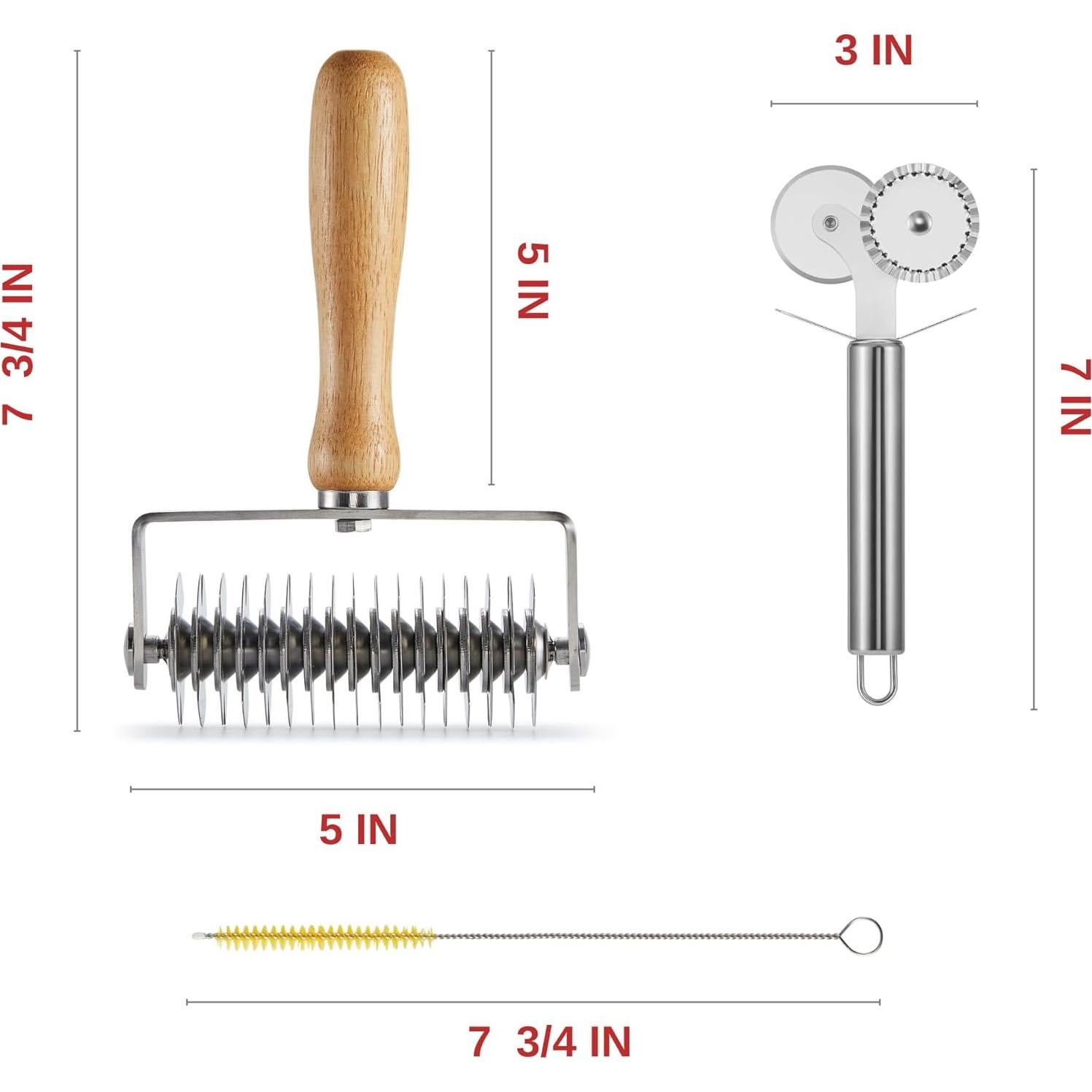 Cortador de Masa Rejilla y Doble Rueda FUNNANS 0.5kg