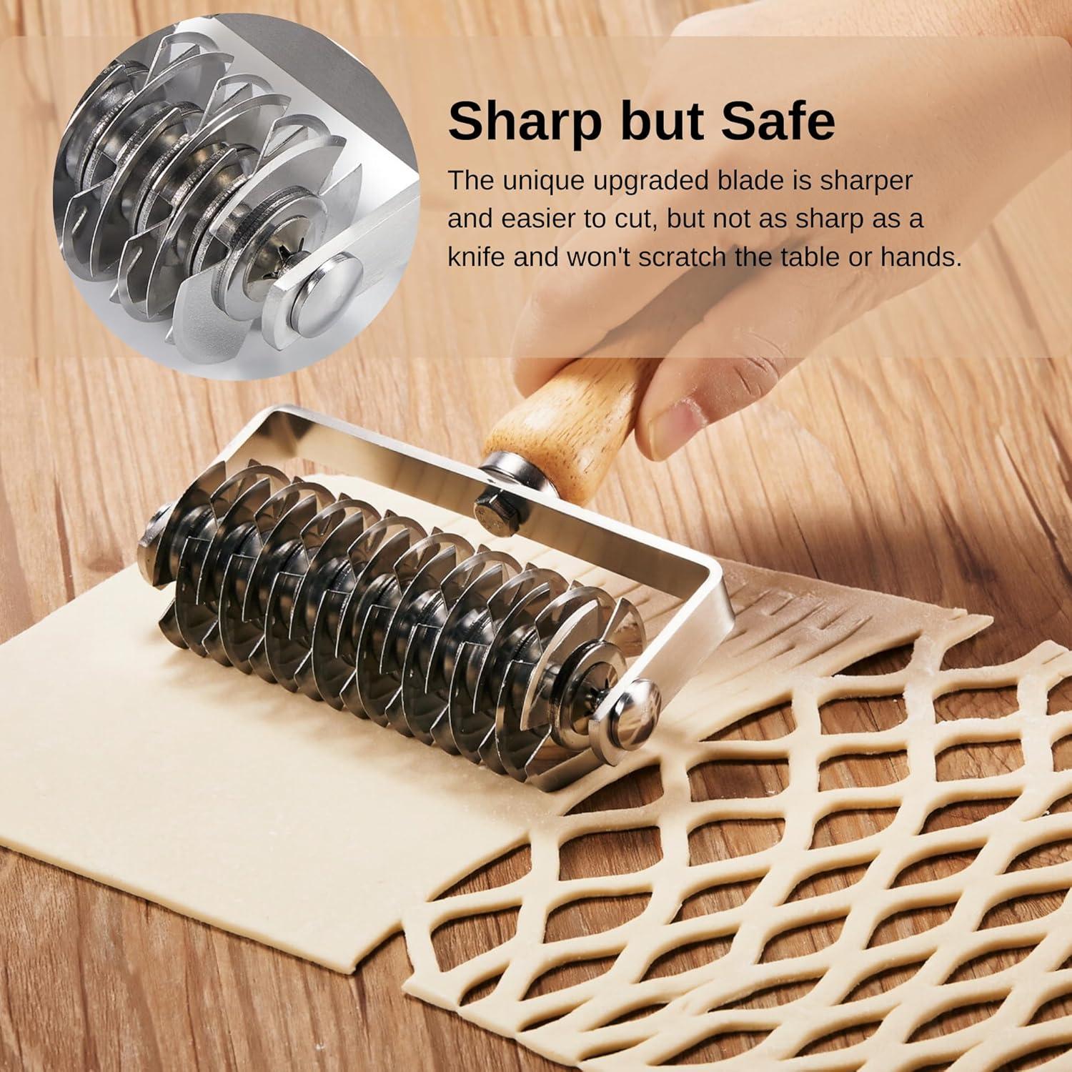 Cortador de Masa Rejilla y Doble Rueda FUNNANS 0.5kg