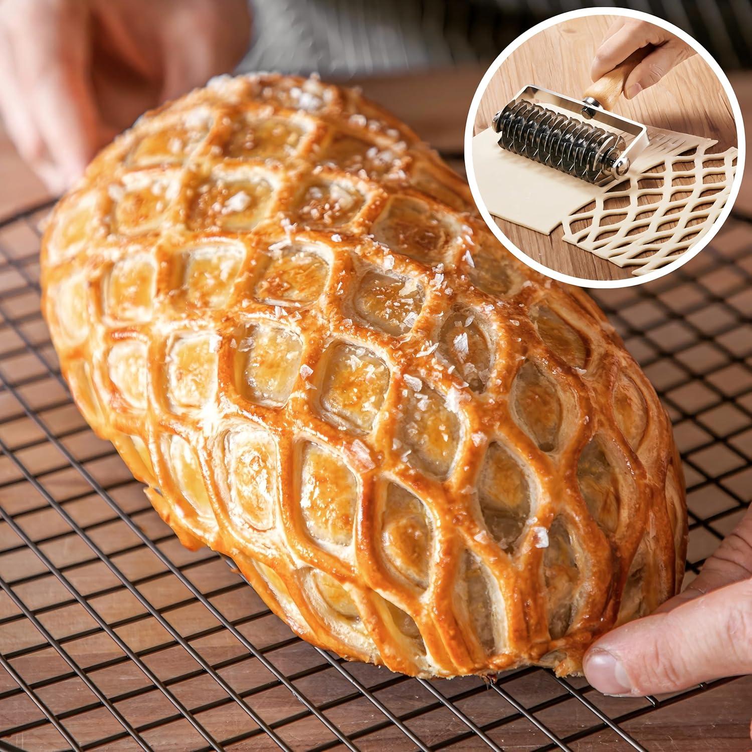 Cortador de Masa Rejilla y Doble Rueda FUNNANS 0.5kg