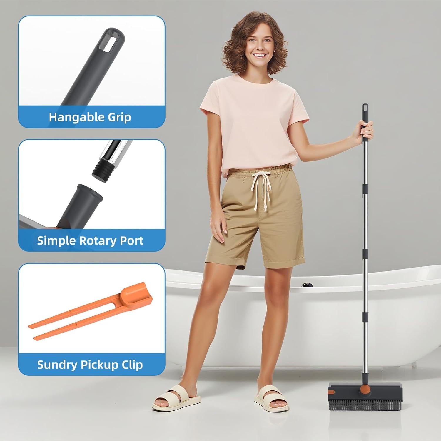 Cepillo de Fregar DOLPLEAP con Mango Extensible 40-132 cm