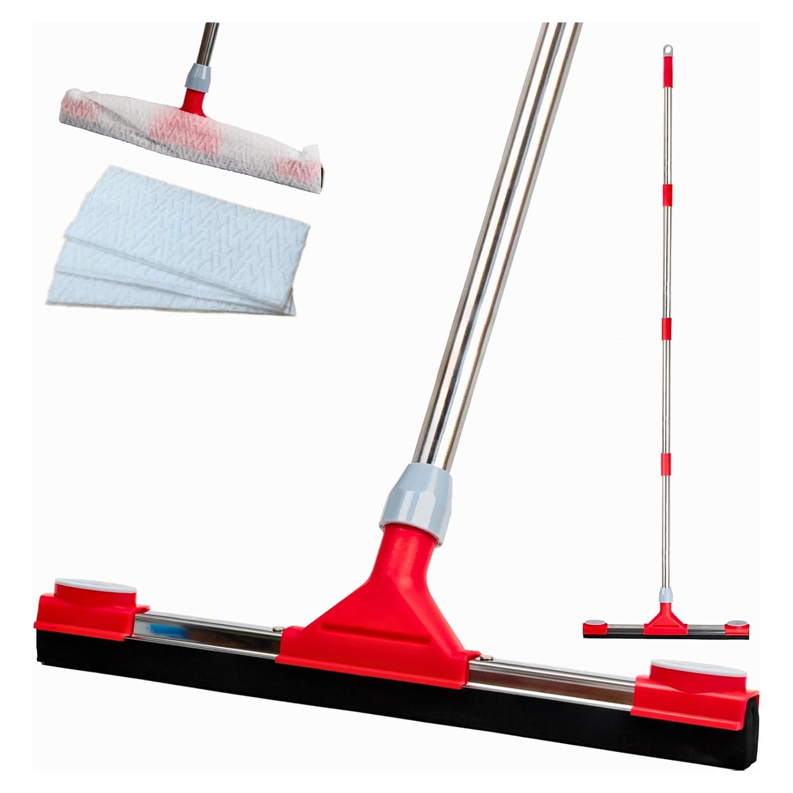 Raspador de Piso GleamGaGa 17.3" (43.9 cm) Mango Extensible 62"