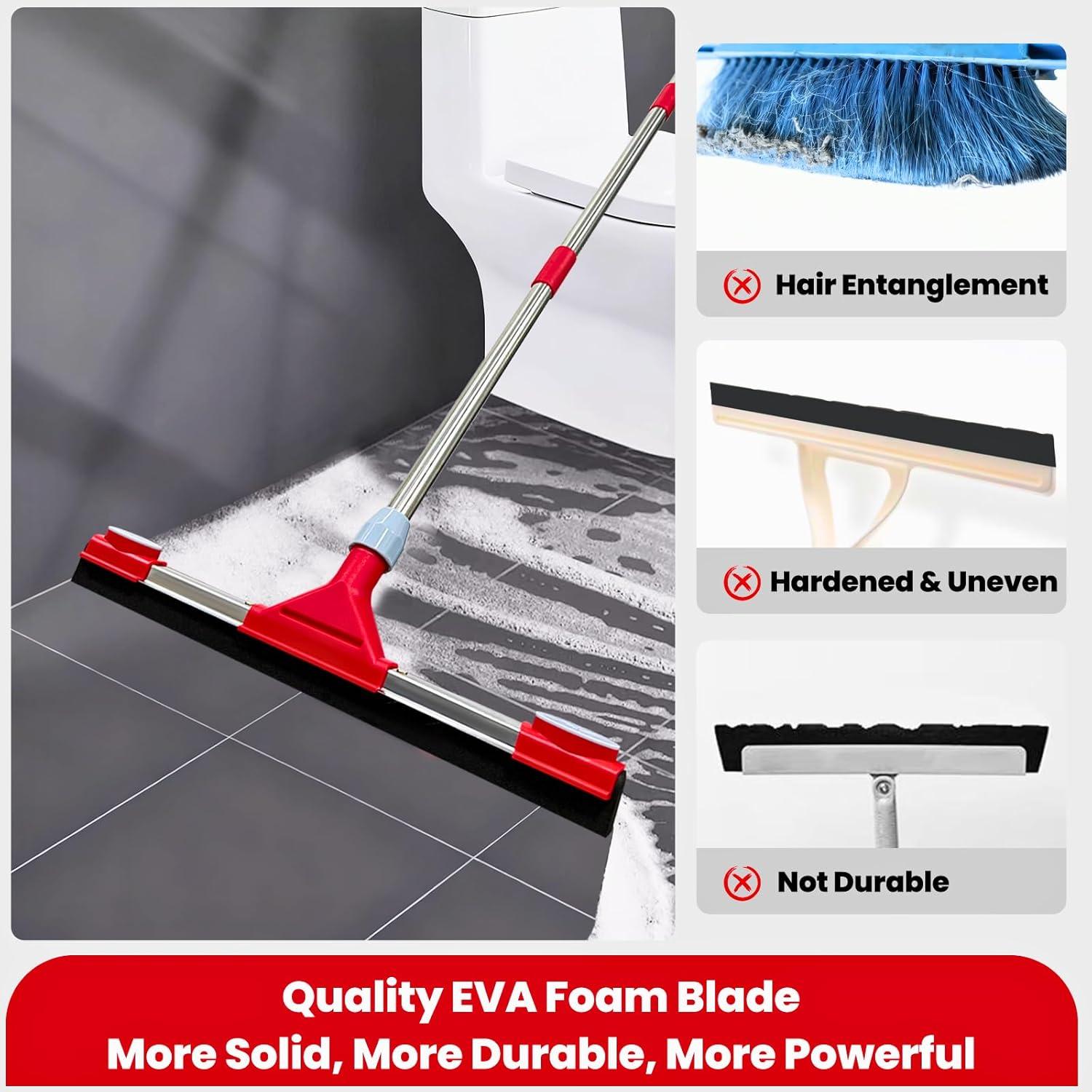 Raspador de Piso GleamGaGa 17.3" (43.9 cm) Mango Extensible 62"