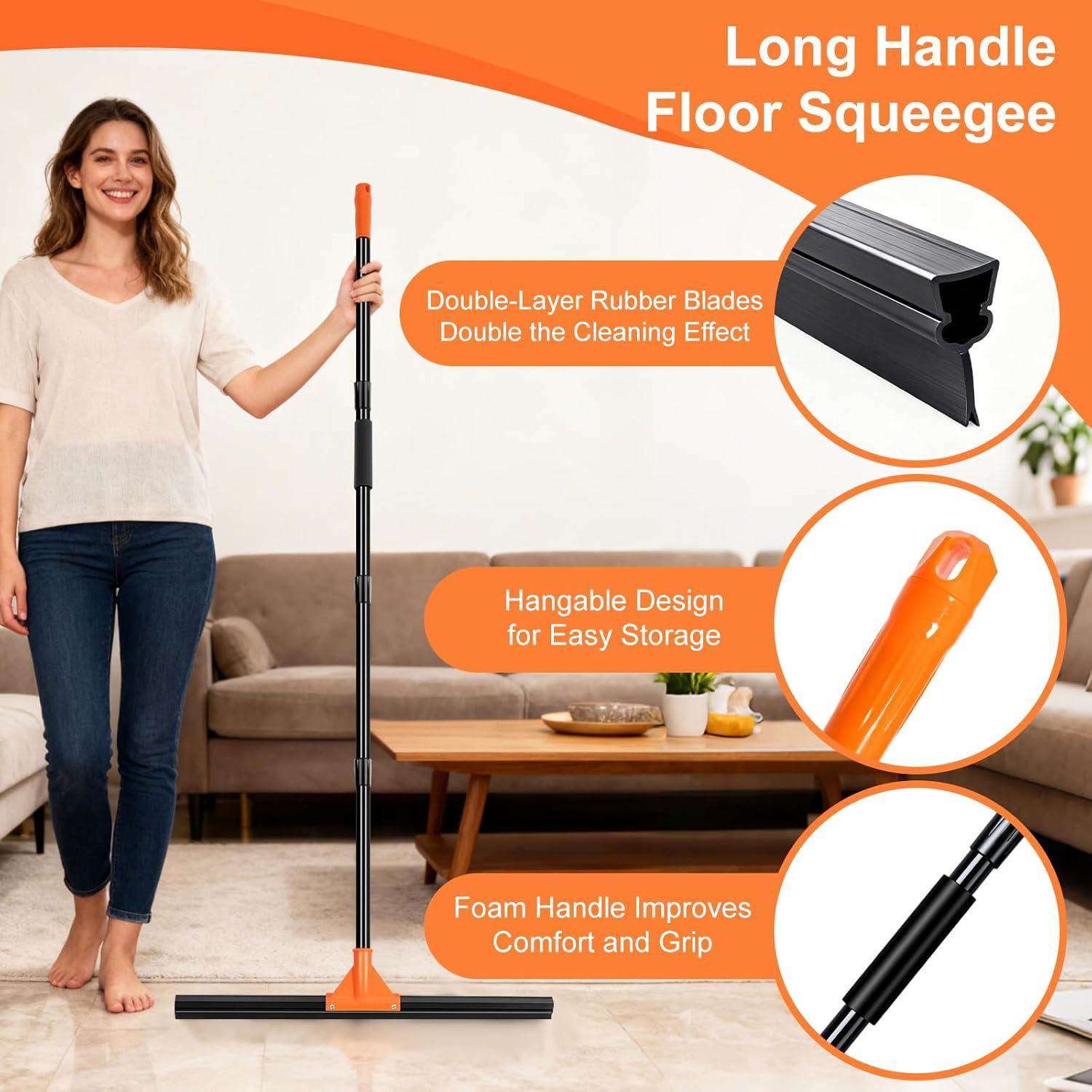 Raspador de Piso IERGOST 18" (45.72 cm) Goma Naranja
