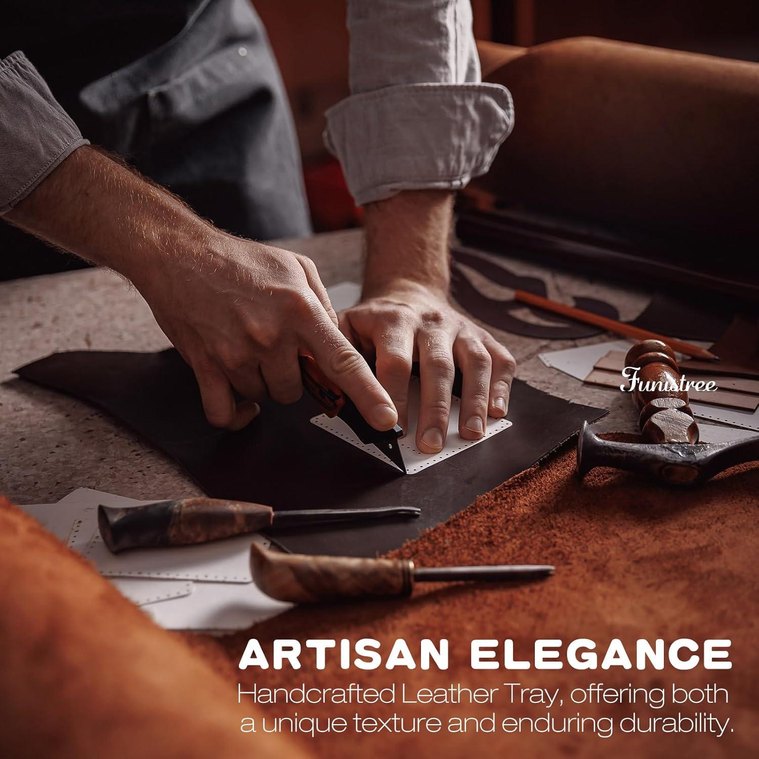 Bandeja de Carga Inalámbrica de Cuero Funistree 15W