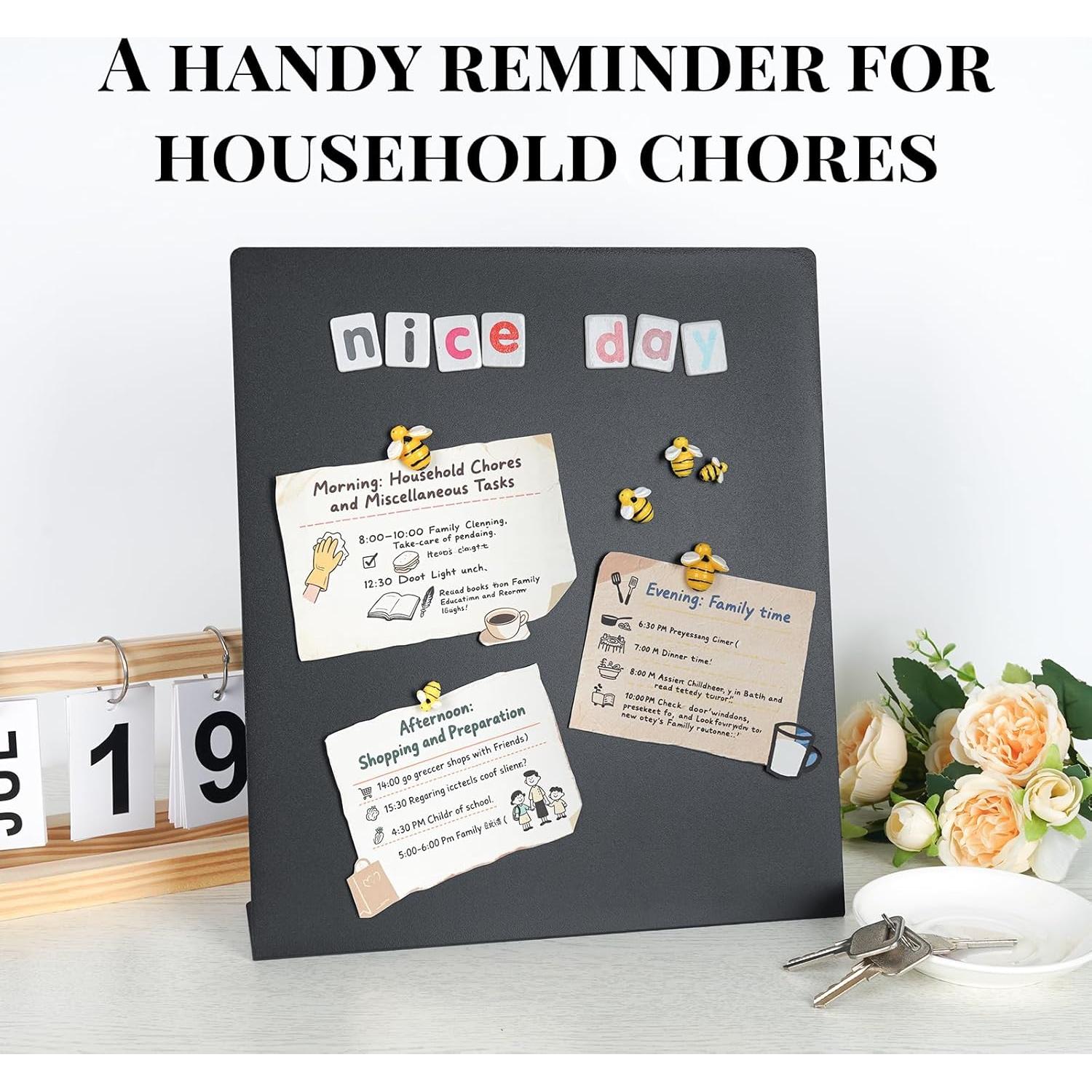 Paquete de 2 Tableros Magnéticos Huiyangteng 32x27.9cm Negro